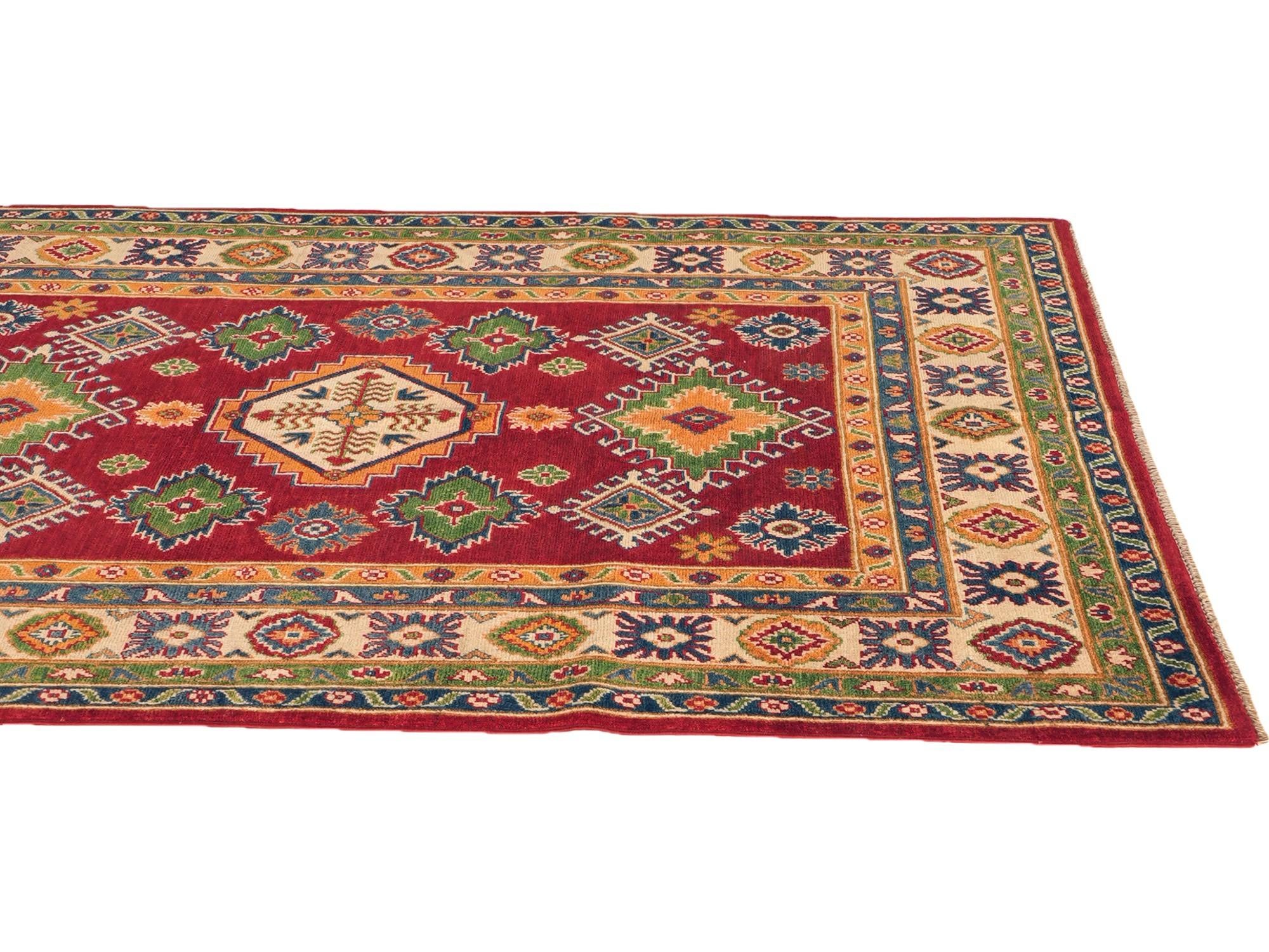 Detail image 6 of 12: 5' x 6' 8 Hand Knotted Kazak Rug