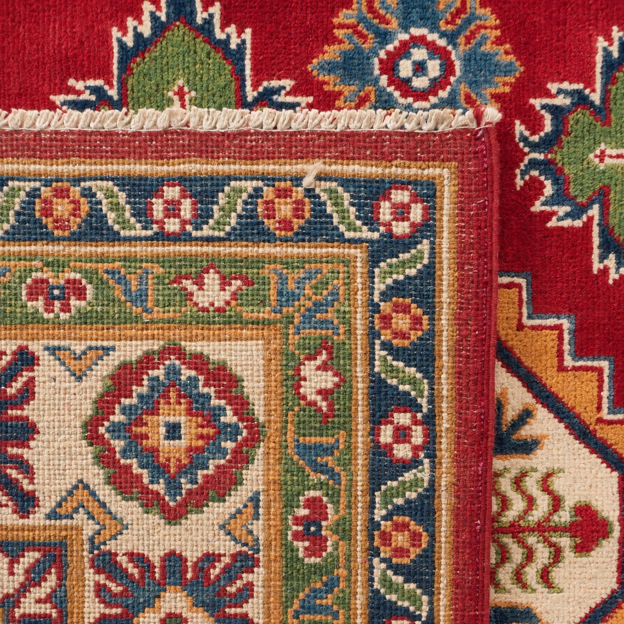 Detail image 12 of 12: 5' x 6' 8 Hand Knotted Kazak Rug