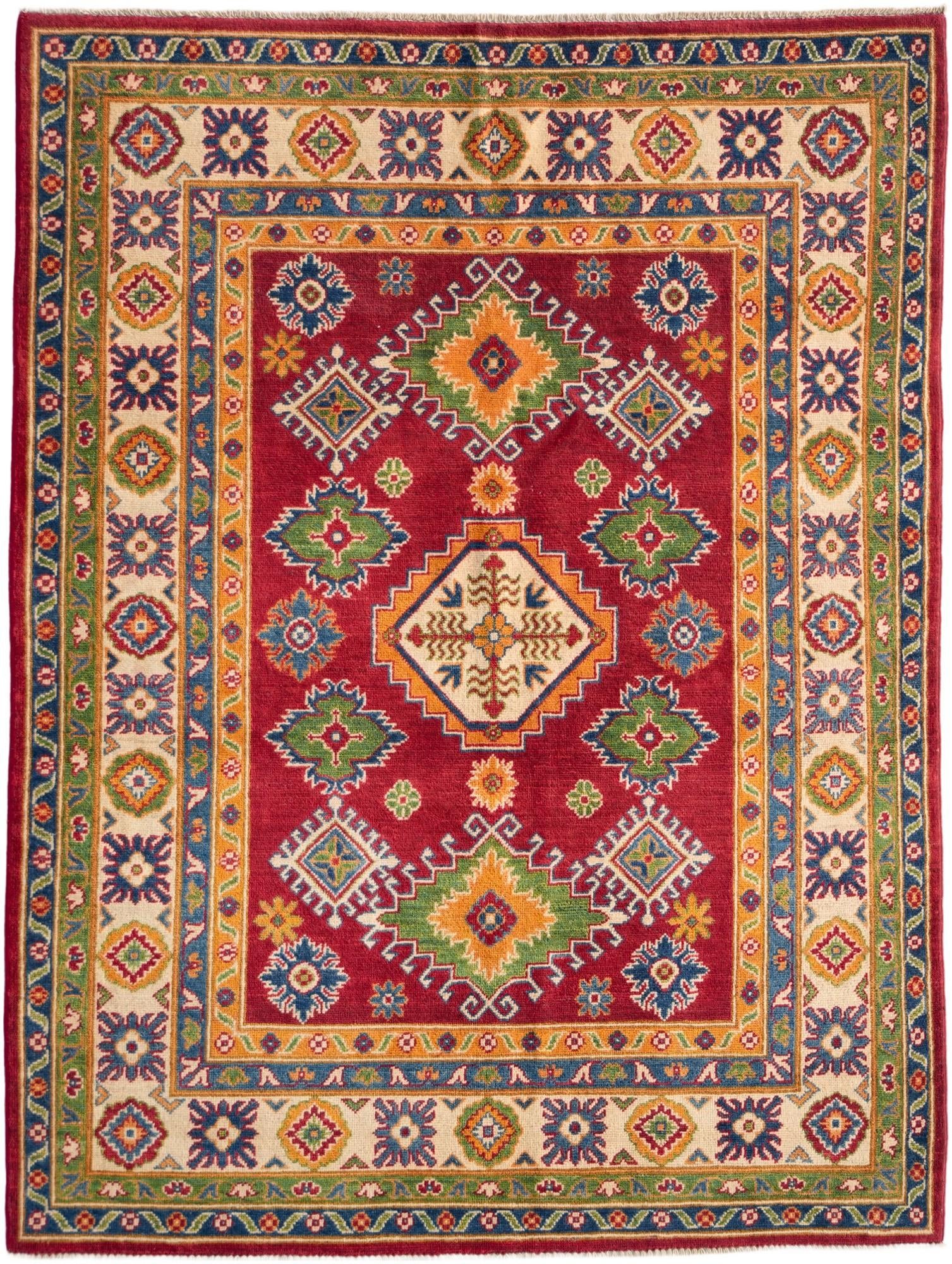 Detail image 2 of 12: 5' x 6' 8 Hand Knotted Kazak Rug