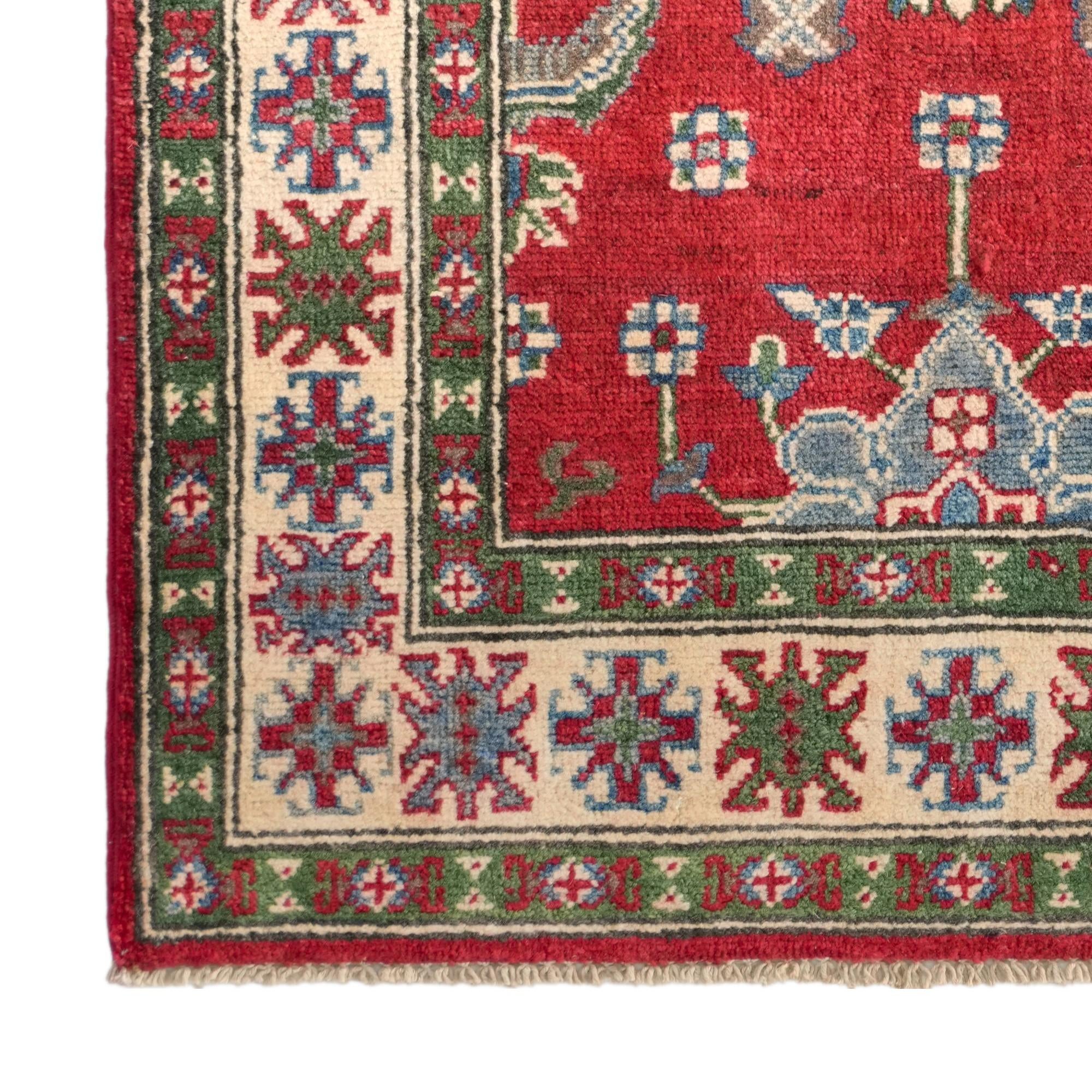 Detail image 7 of 12: 2' 7 x 4' 1 Hand Knotted Kazak Rug