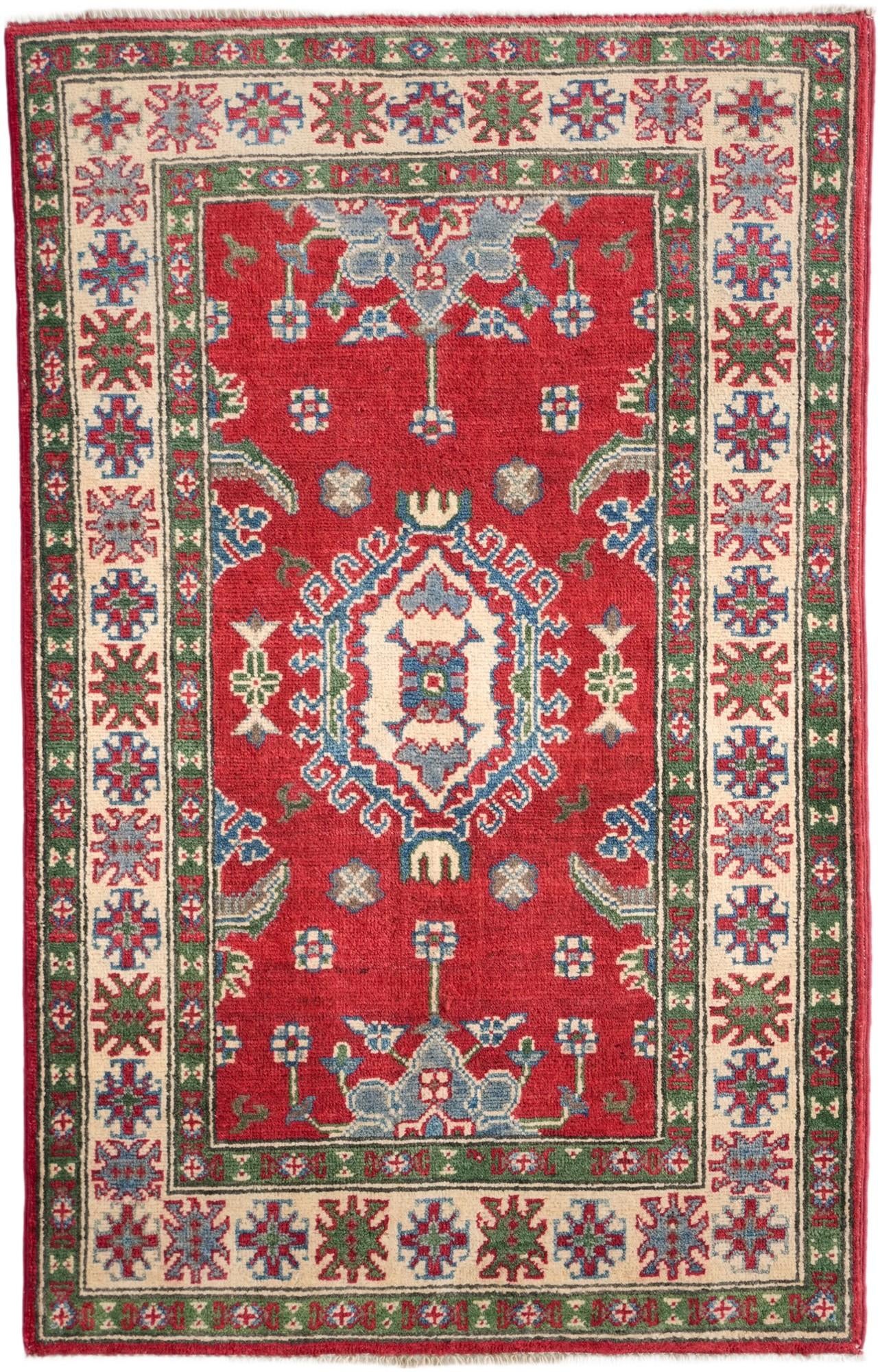 2' 7 x 4' 1 Hand Knotted Kazak Rug