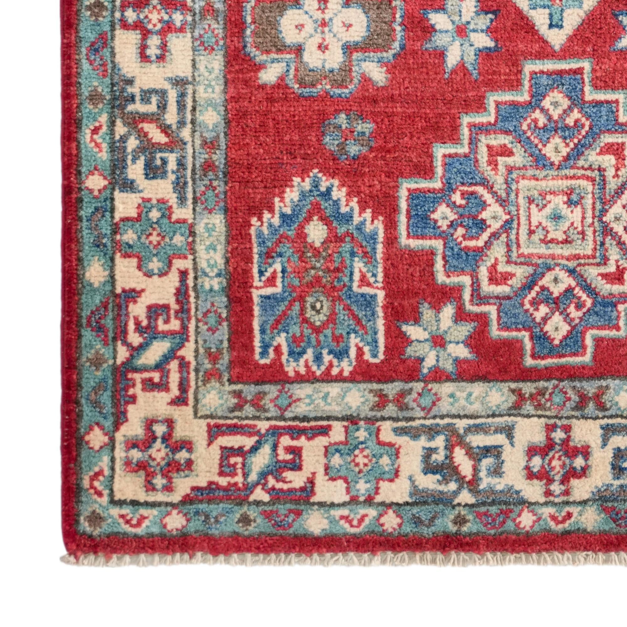 2' 9 x 4' Hand Knotted Kazak Rug
