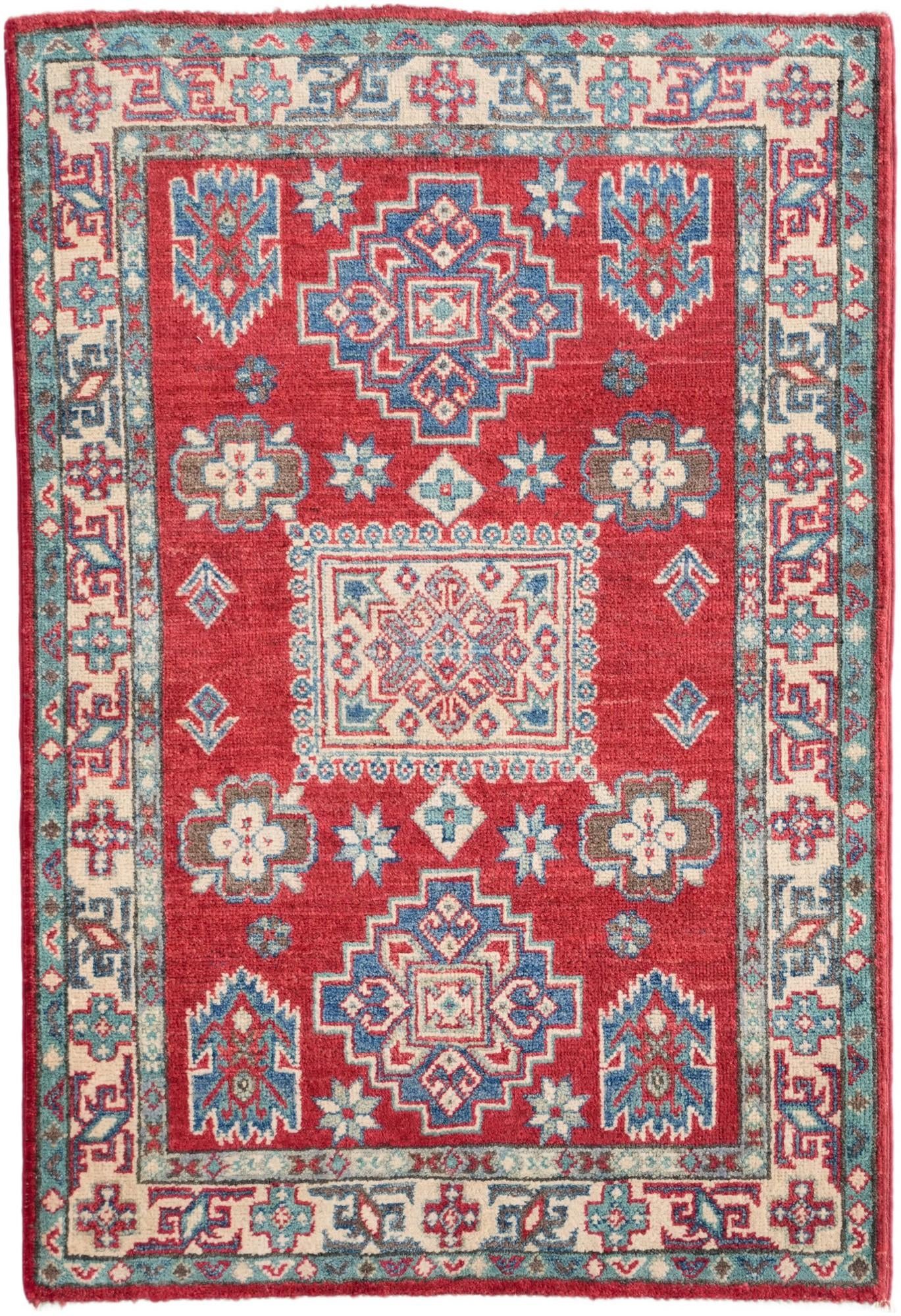 2' 9 x 4' Hand Knotted Kazak Rug