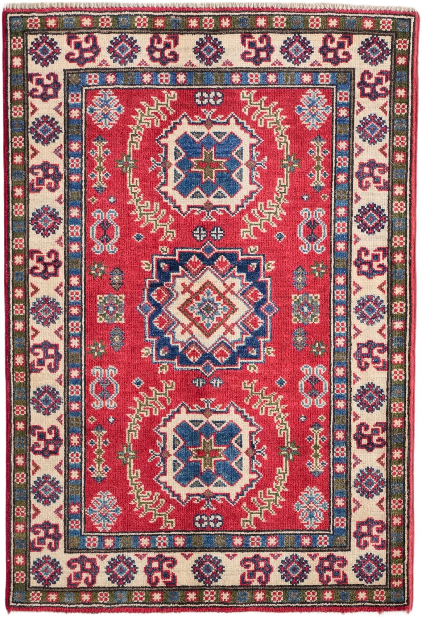 2' 10 x 4' 2 Hand Knotted Kazak Rug