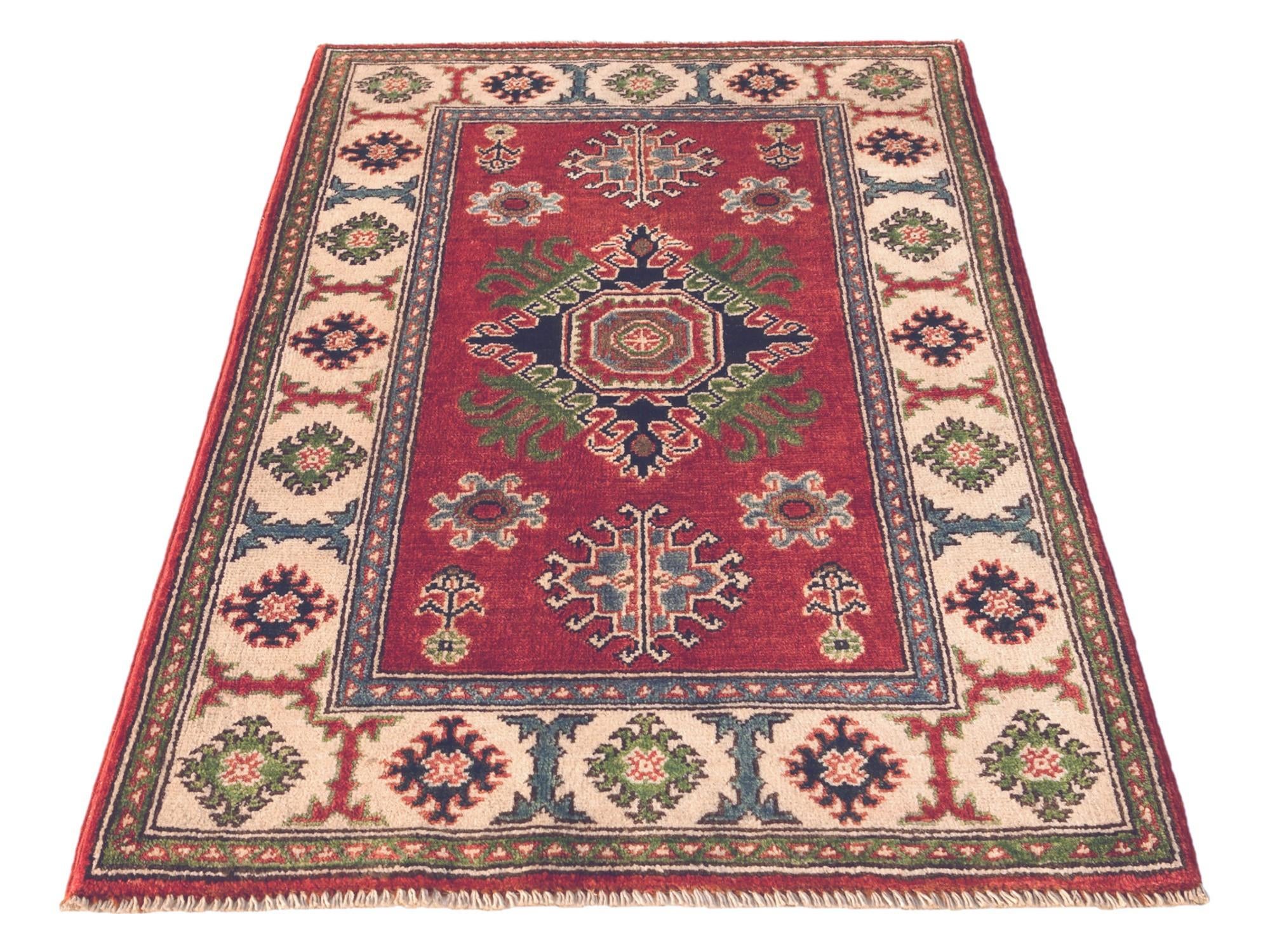 80cm x 115cm Hand Knotted Kazak Rug