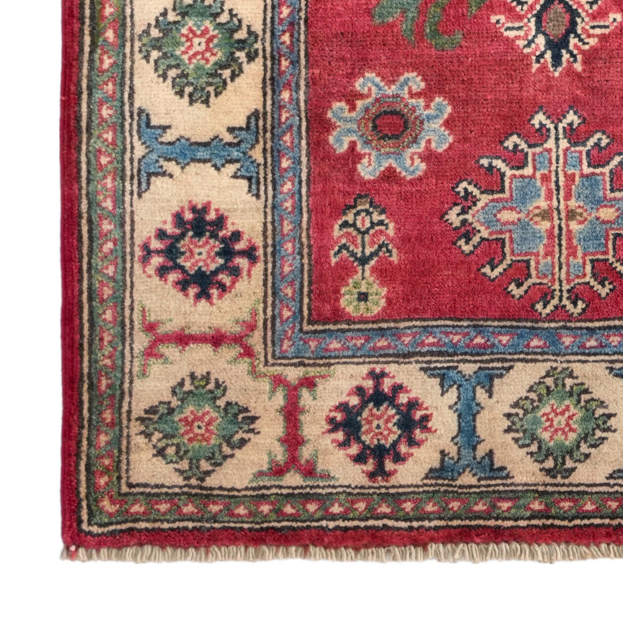 80cm x 115cm Handgeknüpft Kazak Teppich