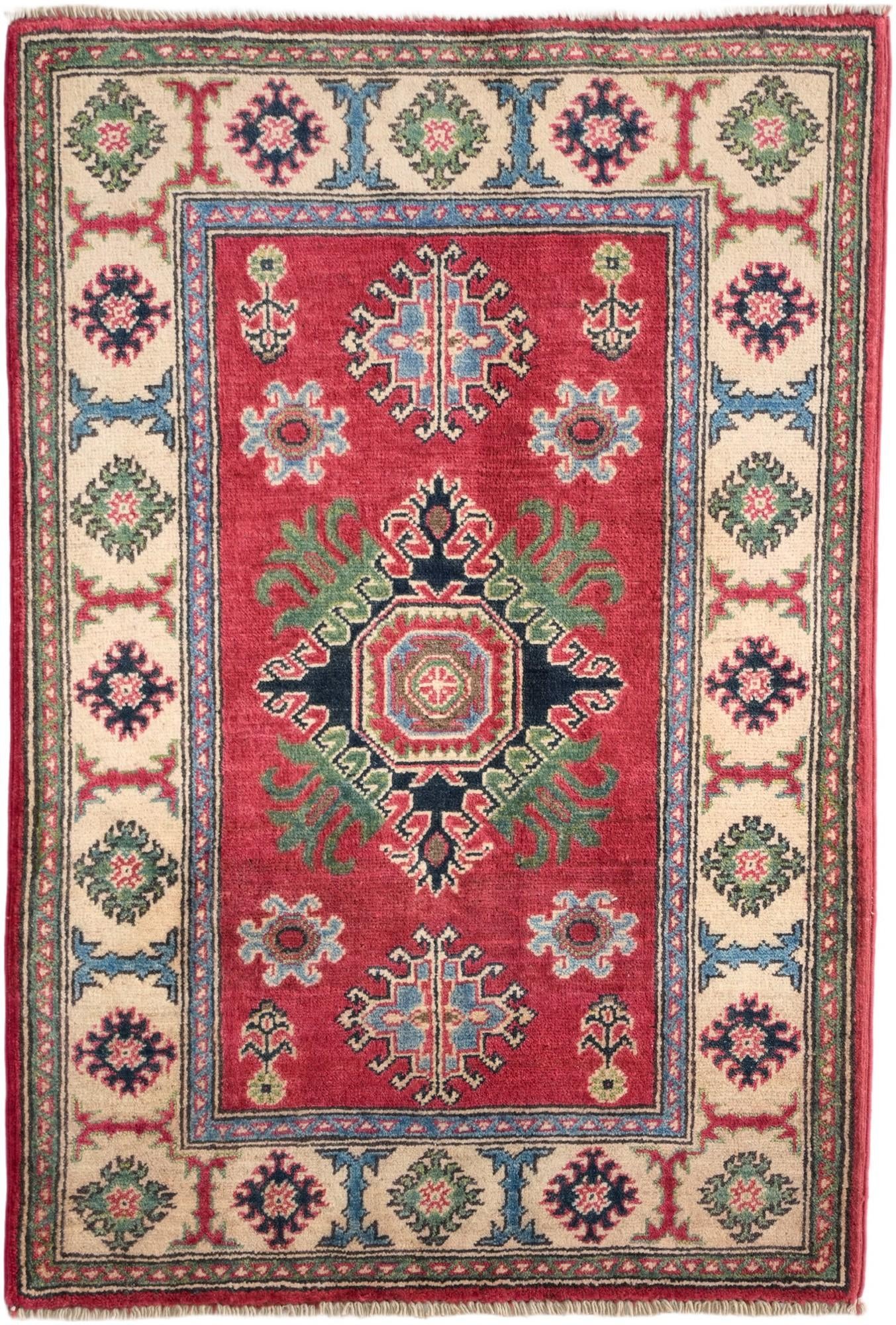 2' 7 x 3' 10 Hand Knotted Kazak Rug