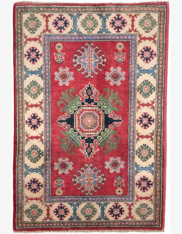 2' 7 x 3' 10 Hand Knotted Kazak Rug