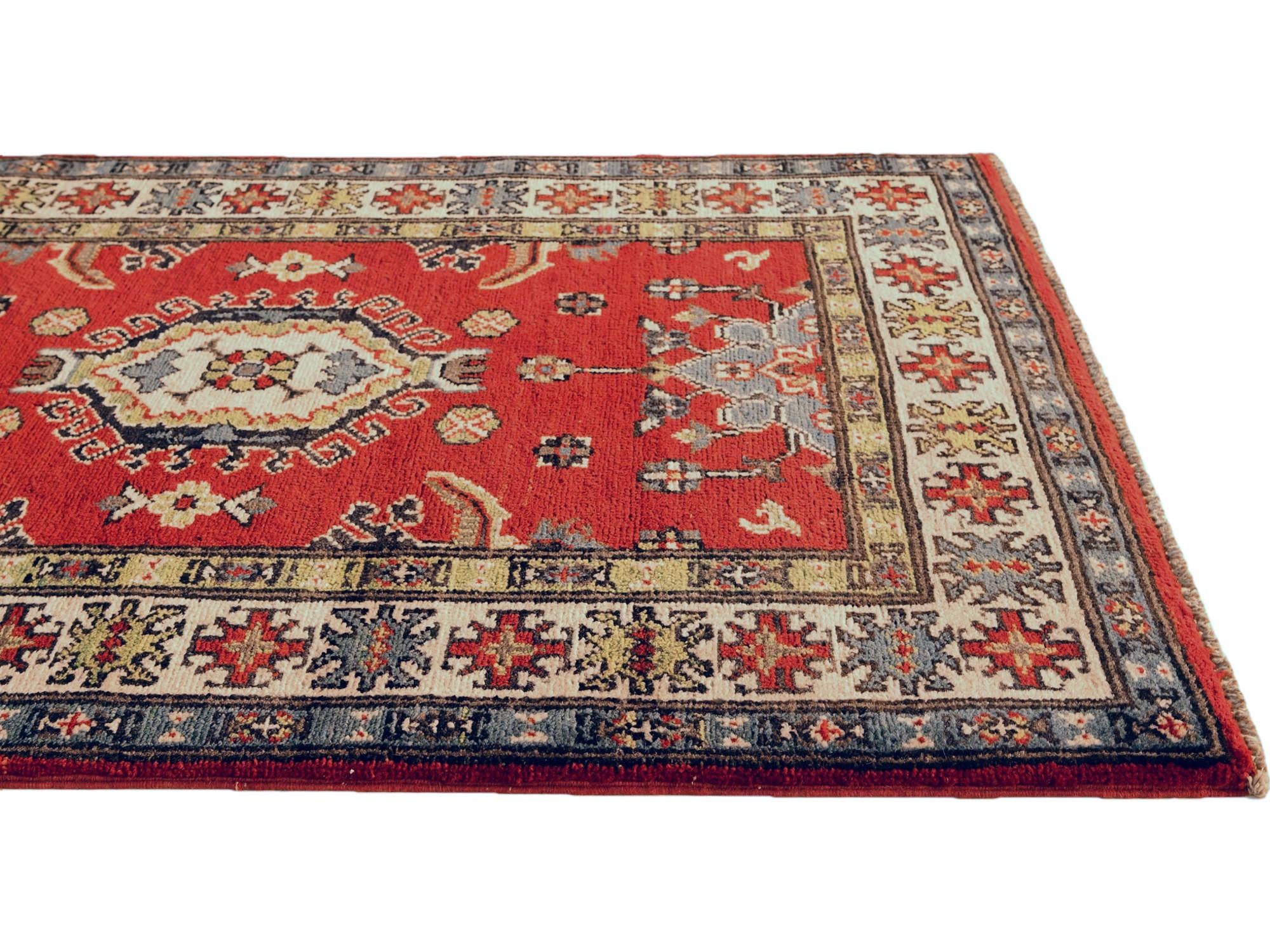 2' 8 x 4' 1 Hand Knotted Kazak Rug