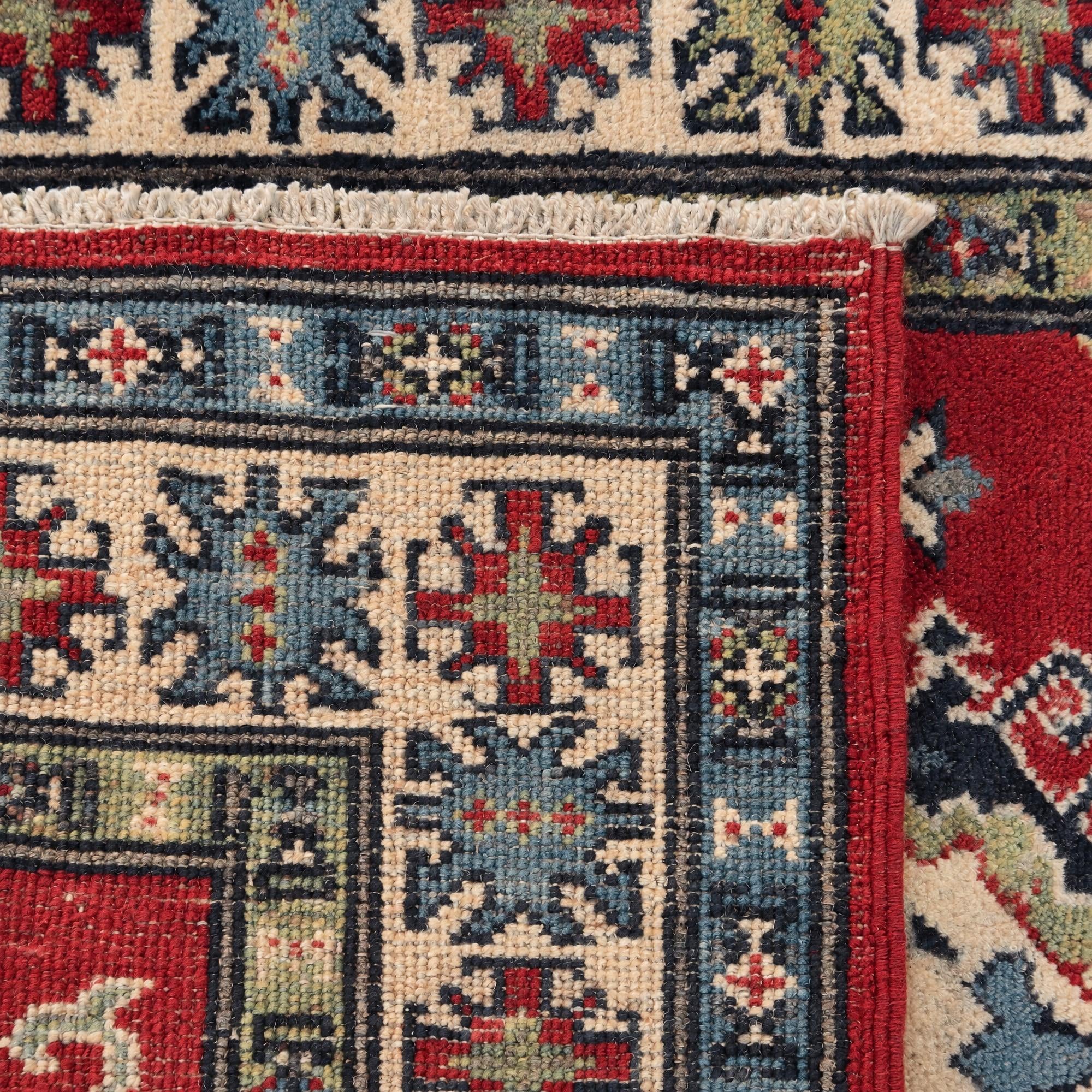 80cm x 125cm Hand Knotted Kazak Rug