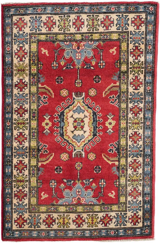 2' 8 x 4' 1 Hand Knotted Kazak Rug