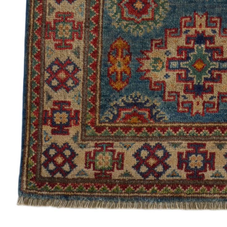 Detail image of 65cm x 95cm Hand Knotted Kazak Rug
