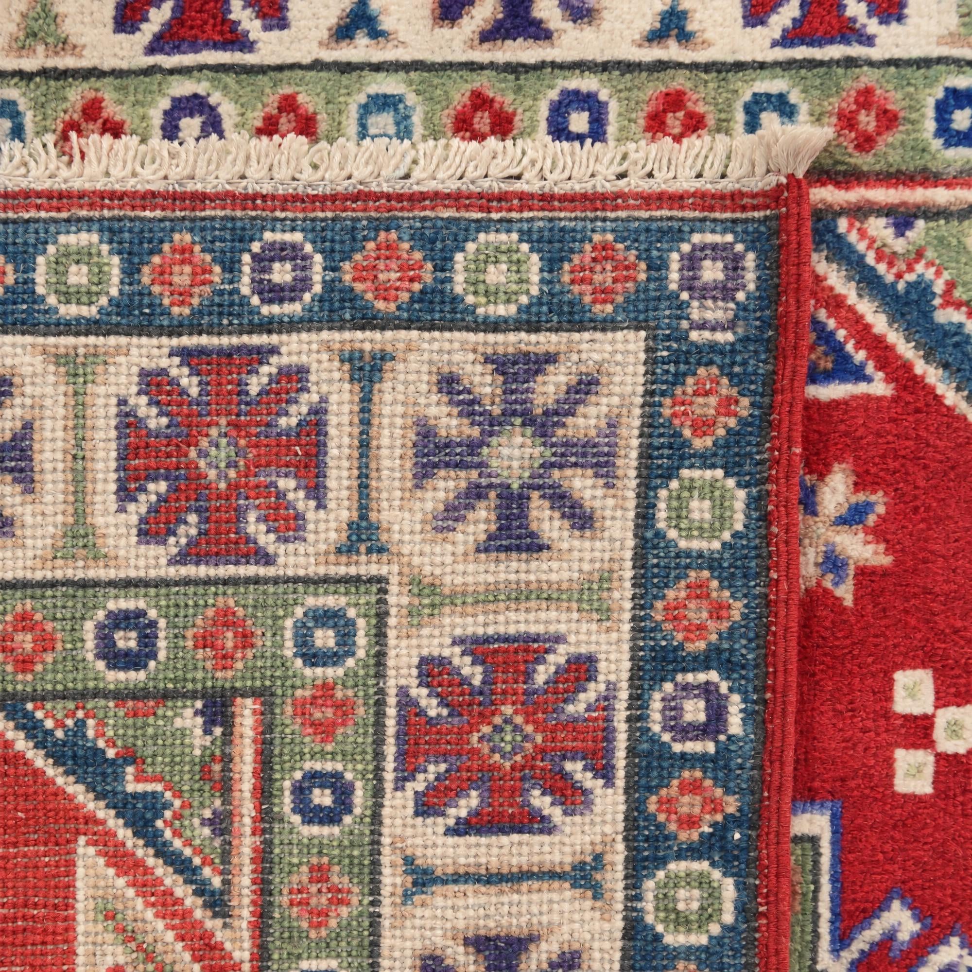 100cm x 145cm Hand Knotted Kazak Rug