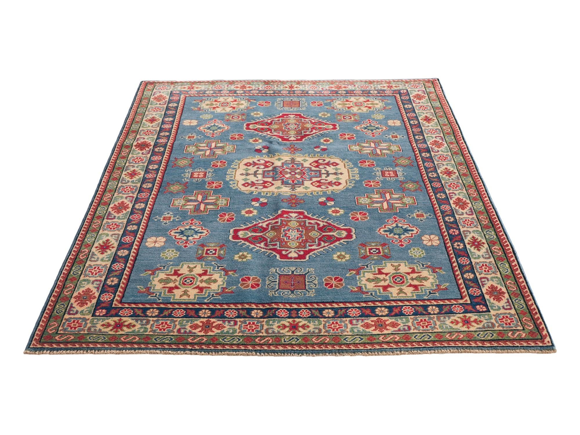 Detail image 5 of 11: 5' 1 x 7' Hand Knotted Kazak Rug