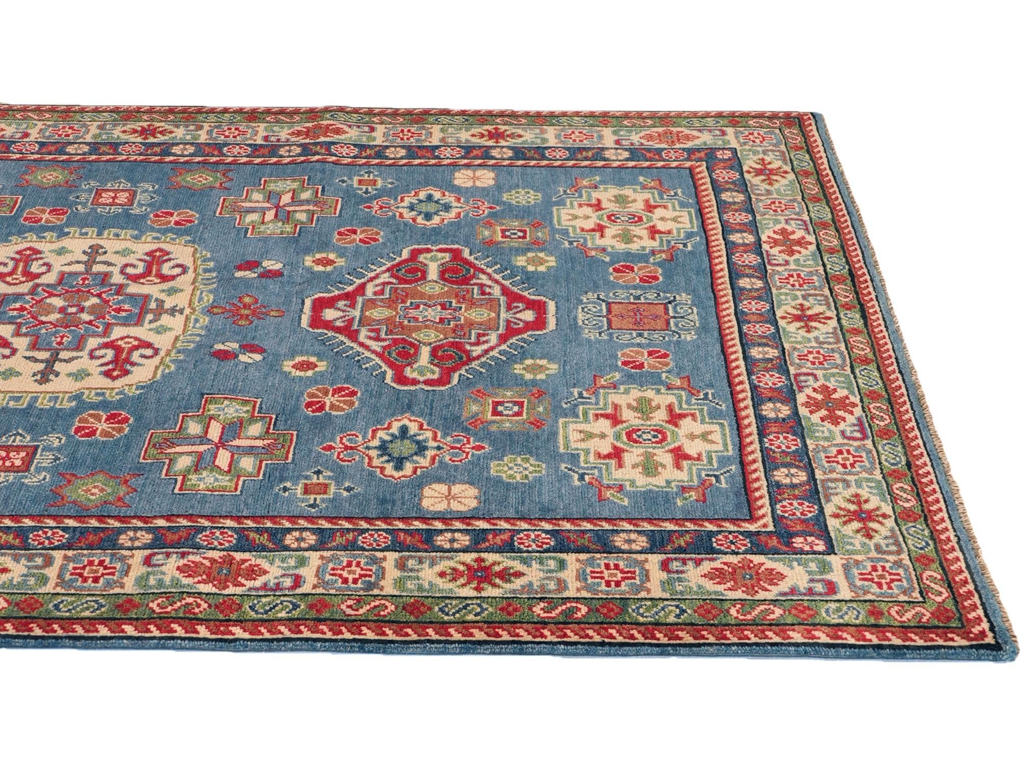 Detail image 6 of 11: 5' 1 x 7' Hand Knotted Kazak Rug