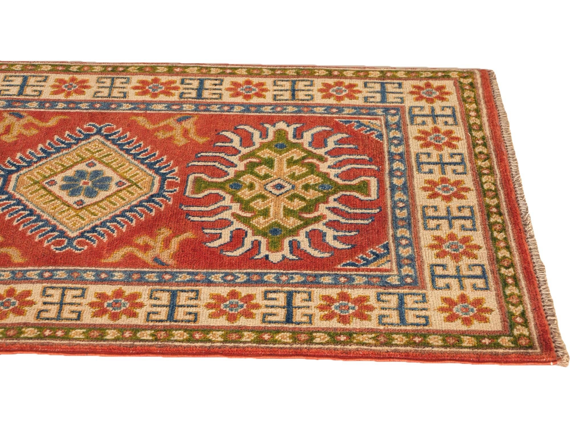 Detail image 6 of 10: 2' 7 x 3' 11 Hand Knotted Kazak Rug