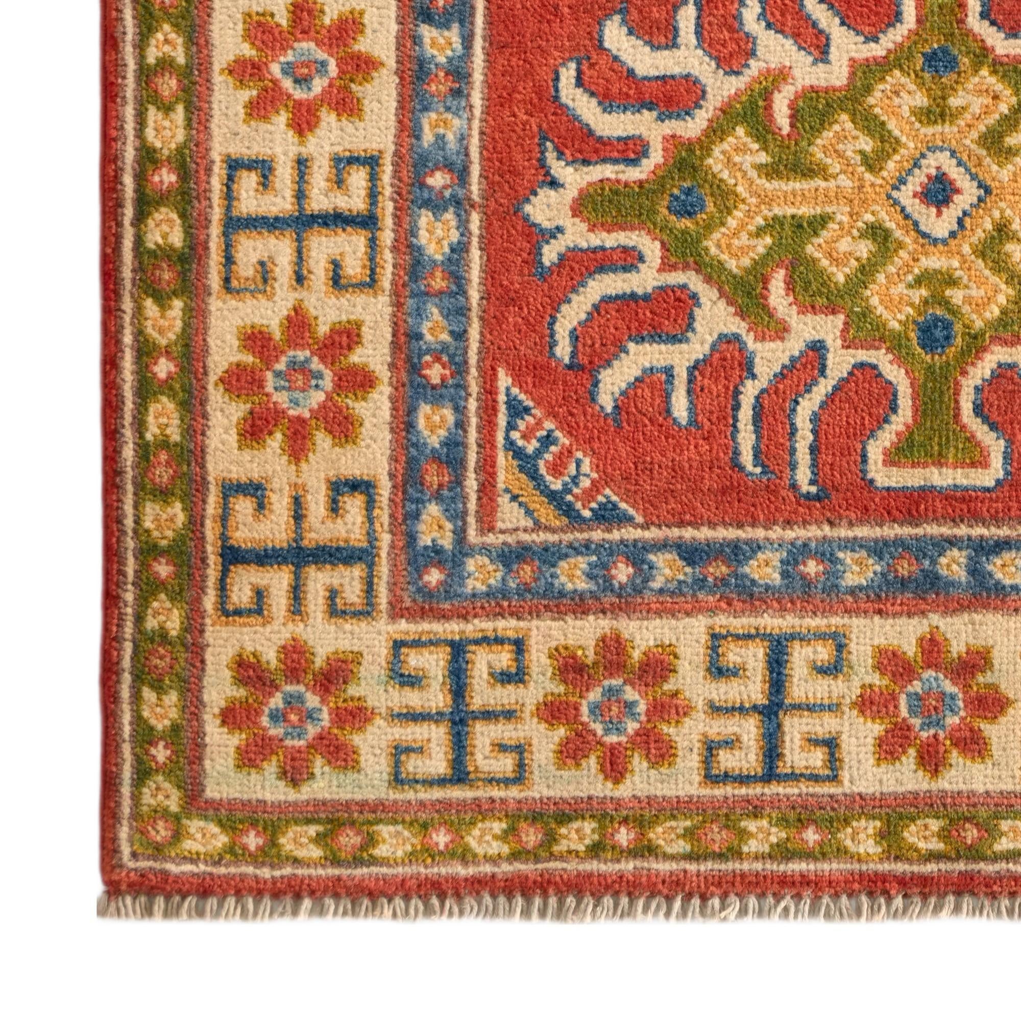 Detail image 7 of 10: 2' 7 x 3' 11 Hand Knotted Kazak Rug