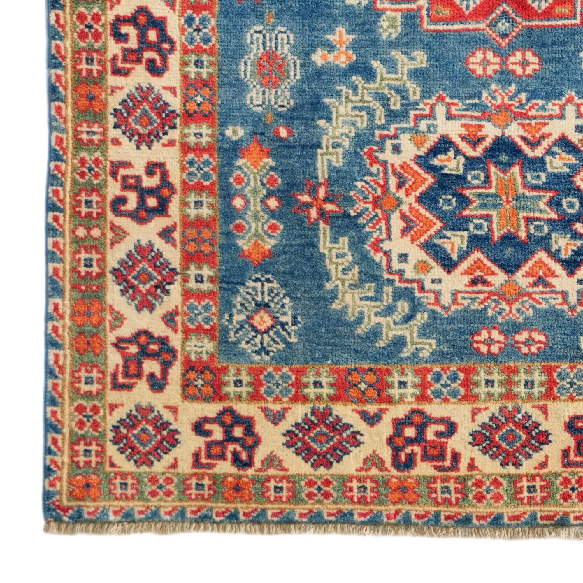 3' 6 x 4' 11 Hand Knotted Kazak Rug