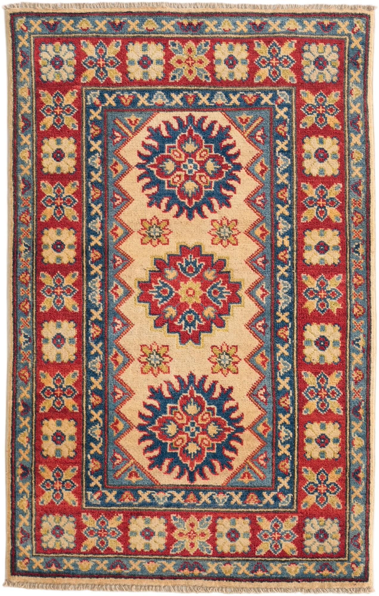 2' 7 x 4' 2 Hand Knotted Kazak Rug