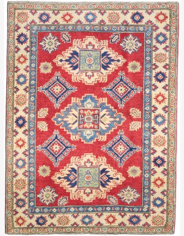 3' 5 x 4' 7 Hand Knotted Kazak Rug