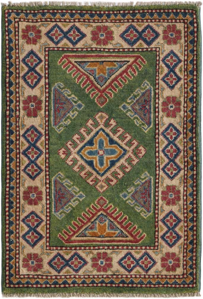 1' 11 x 2' 10 Hand Knotted Kazak Rug