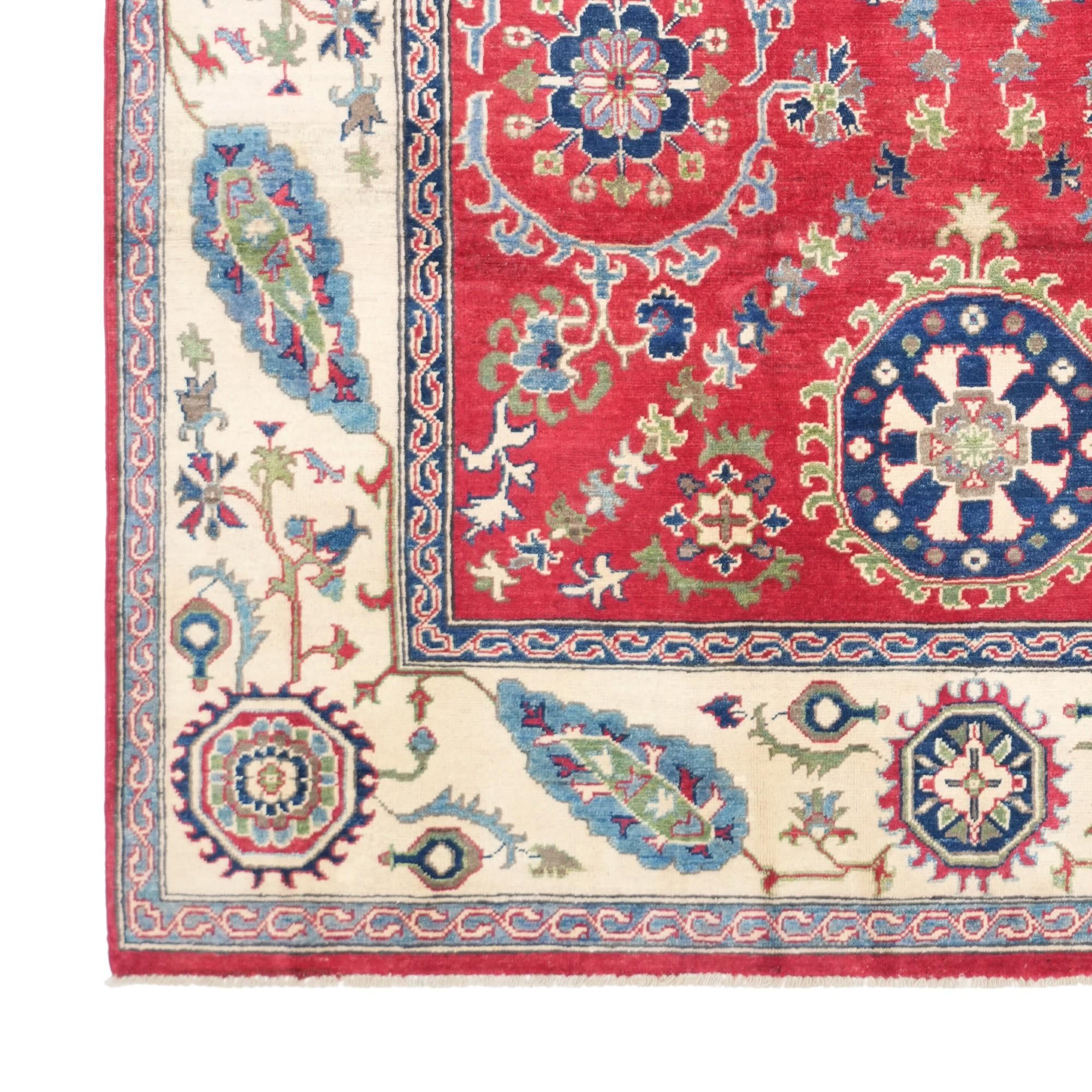 Detail image 7 of 12: 6' 5 x 9' 7 Hand Knotted Kazak Rug