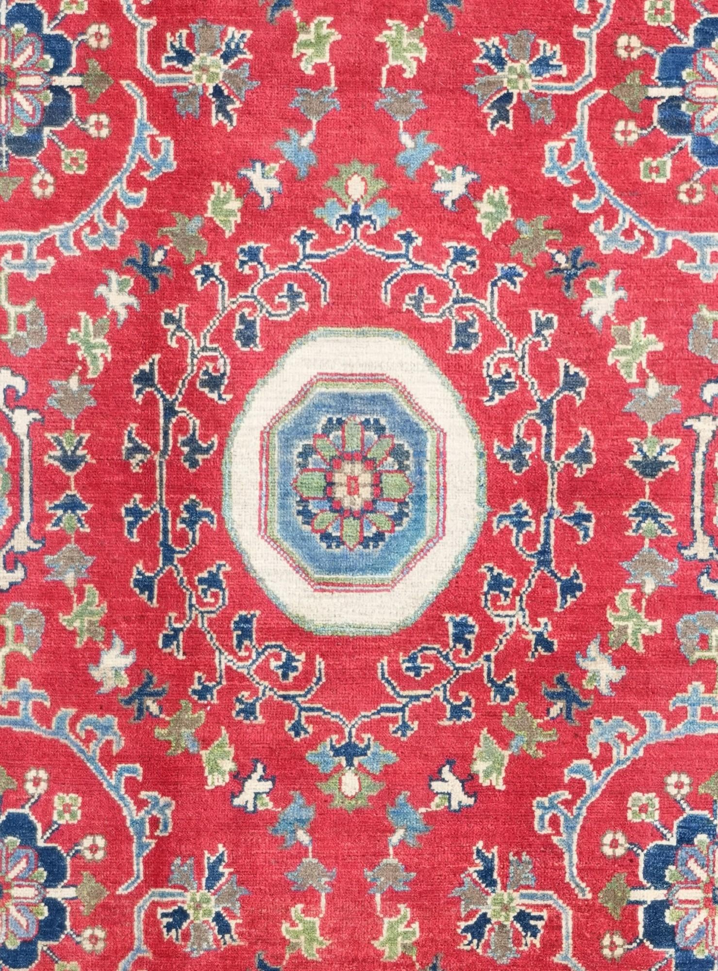 6' 5 x 9' 7 Hand Knotted Kazak Rug
