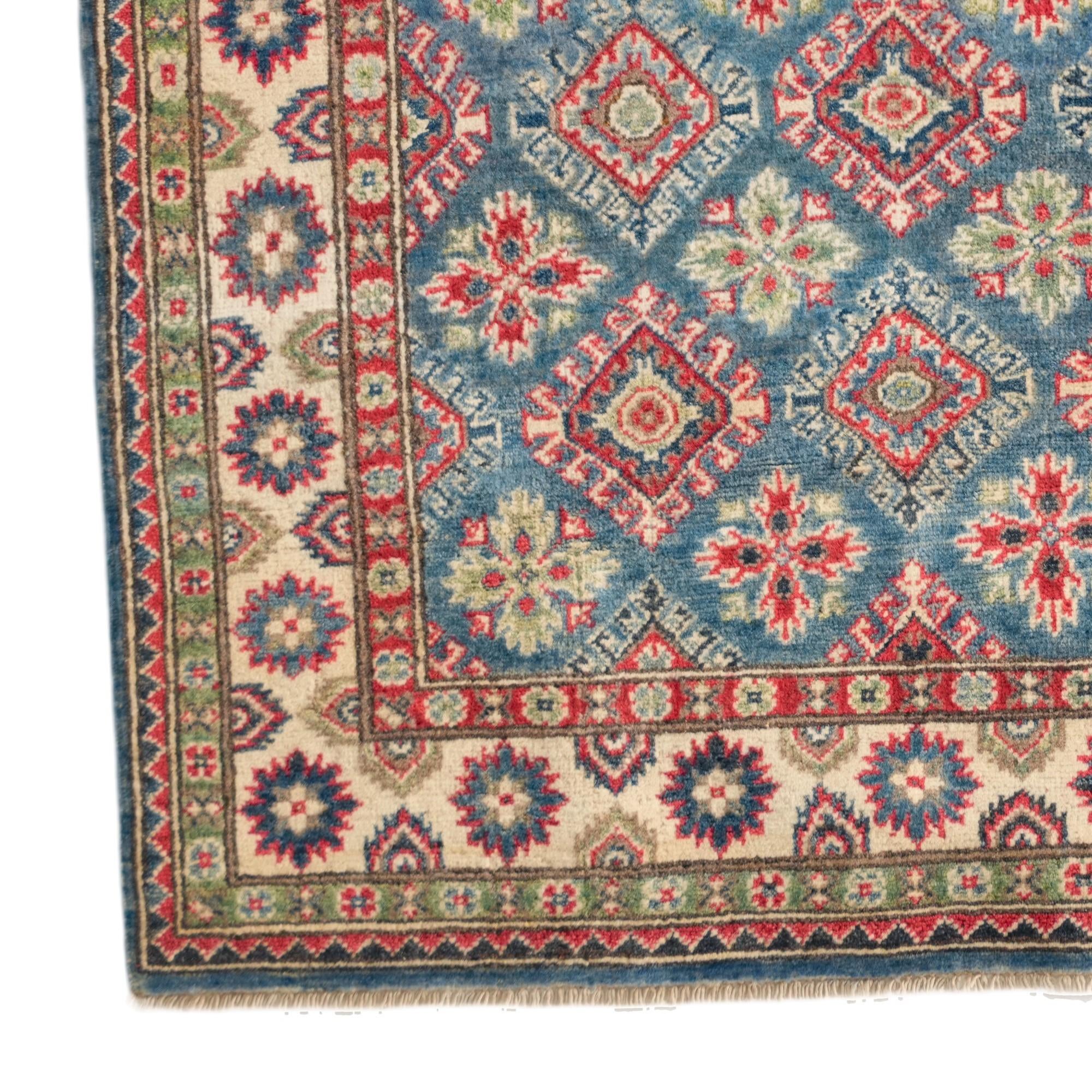 3' 11 x 5' 6 Hand Knotted Kazak Rug