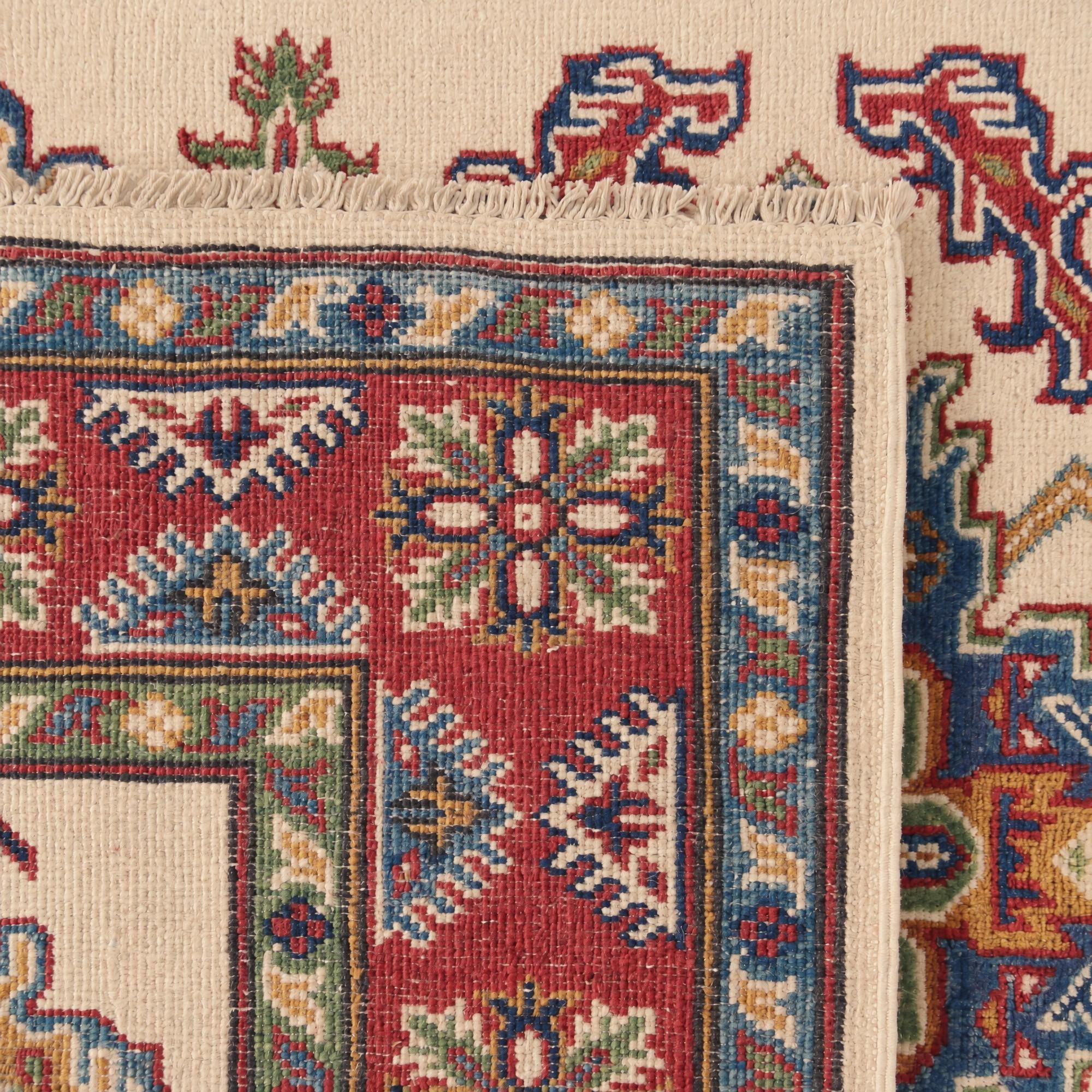 125cm x 175cm Hand Knotted Kazak Rug