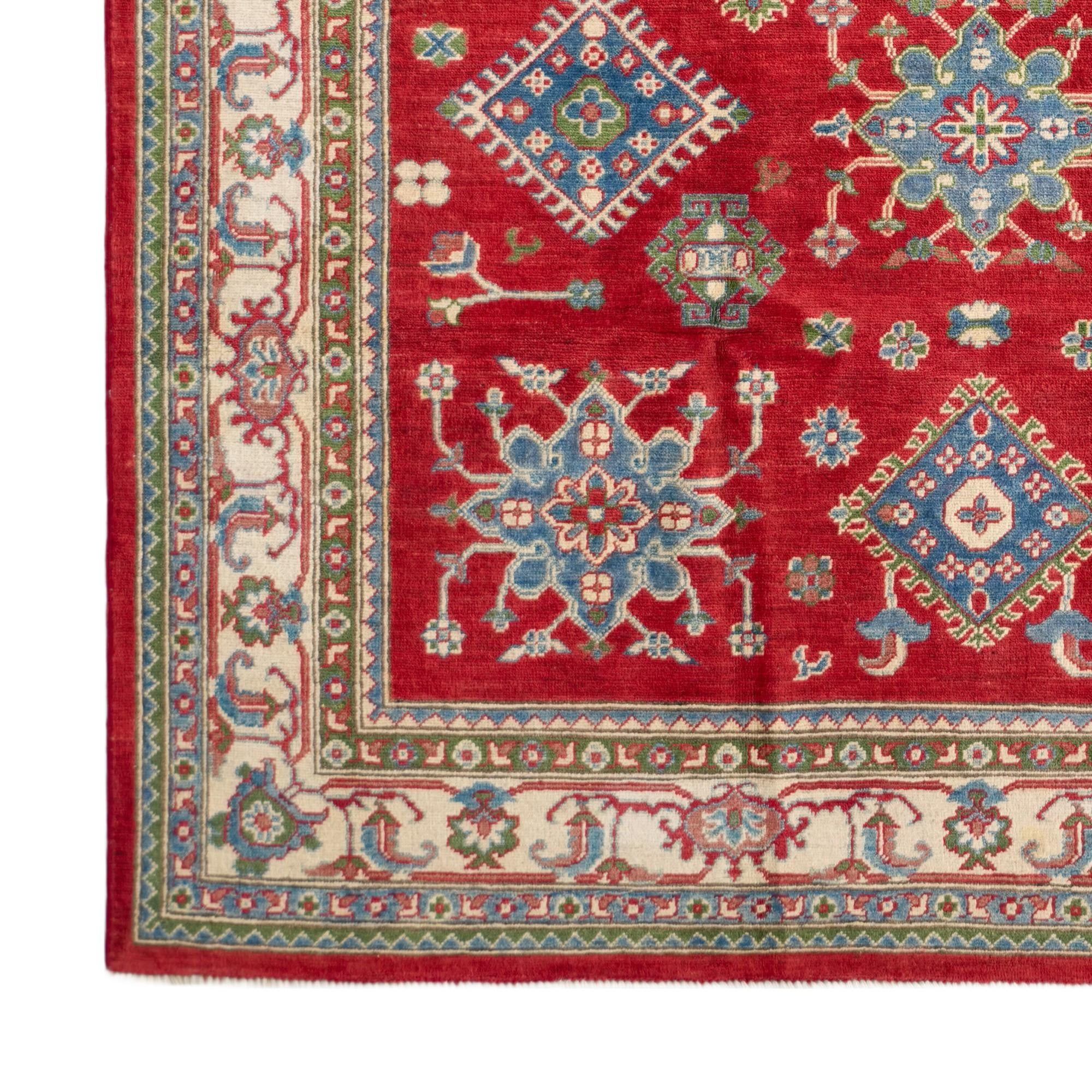 Detail image 7 of 10: 6' 7 x 9' 9 Hand Knotted Kazak Rug
