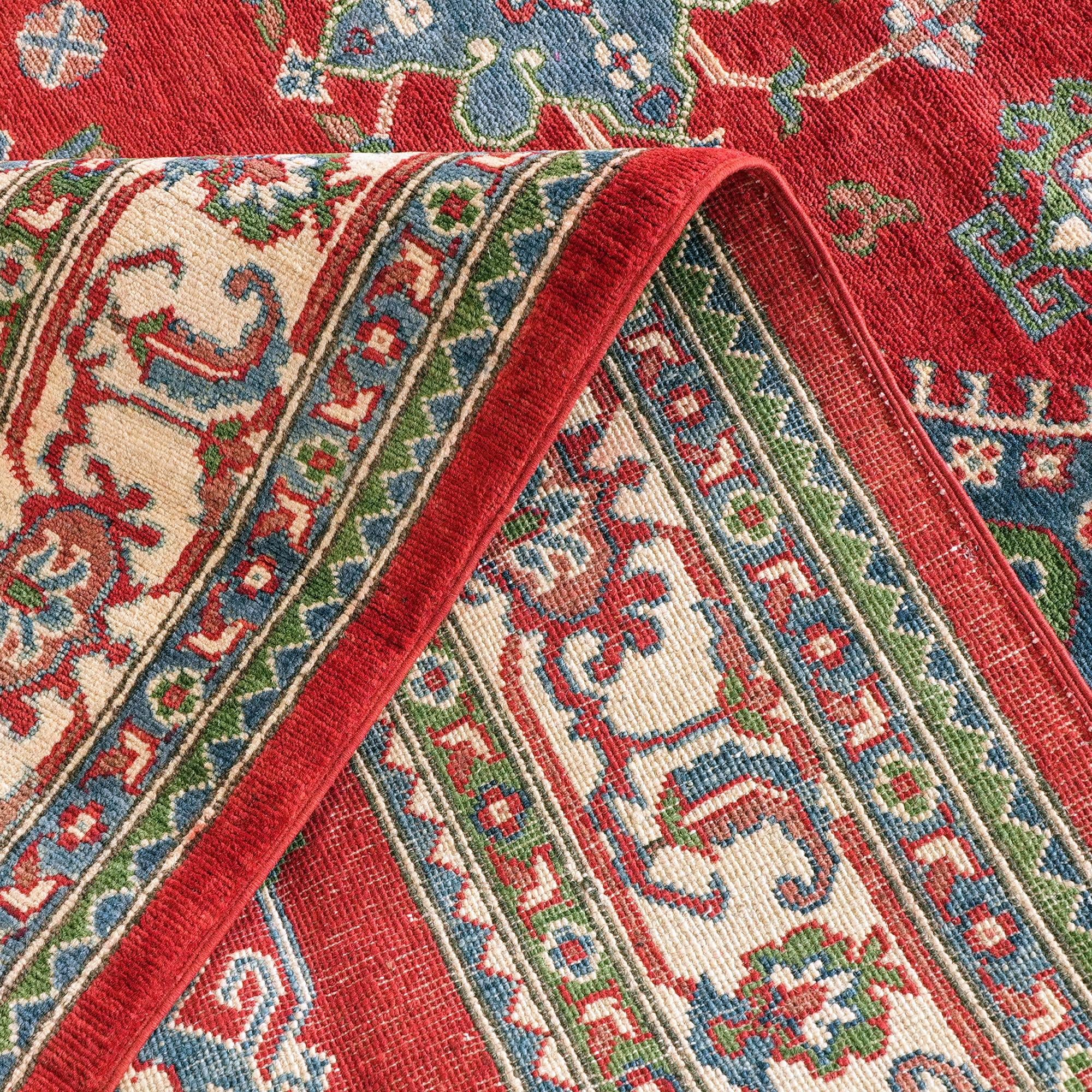 Detail image 8 of 10: 6' 7 x 9' 9 Hand Knotted Kazak Rug