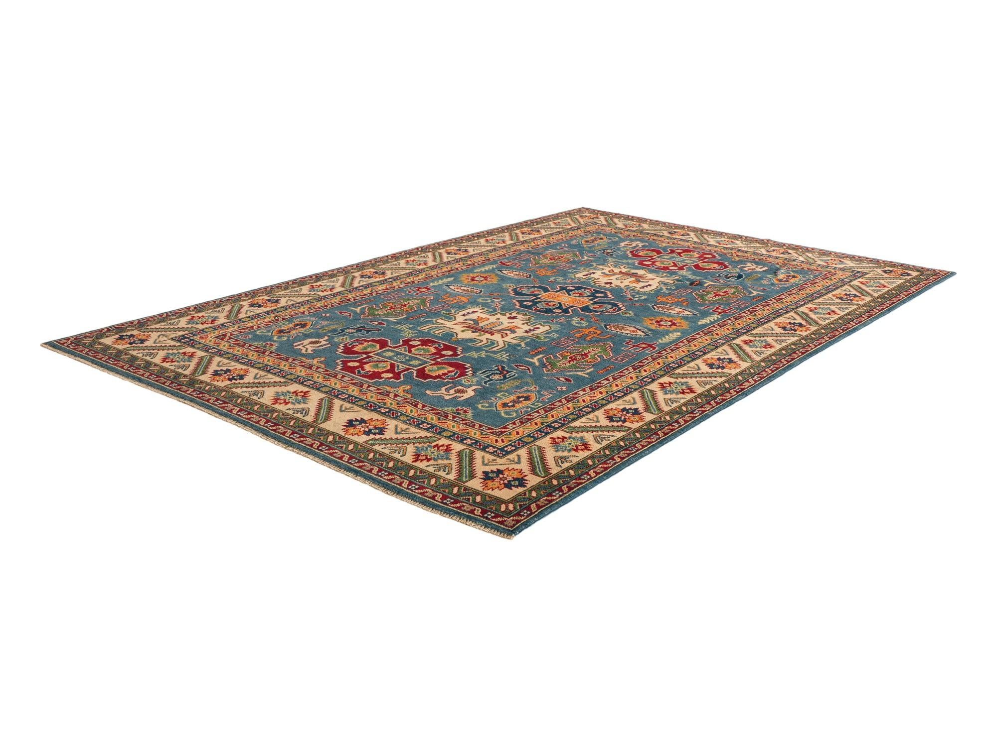 Detail image 4 of 10: 6' 8 x 9' 11 Hand Knotted Kazak Rug