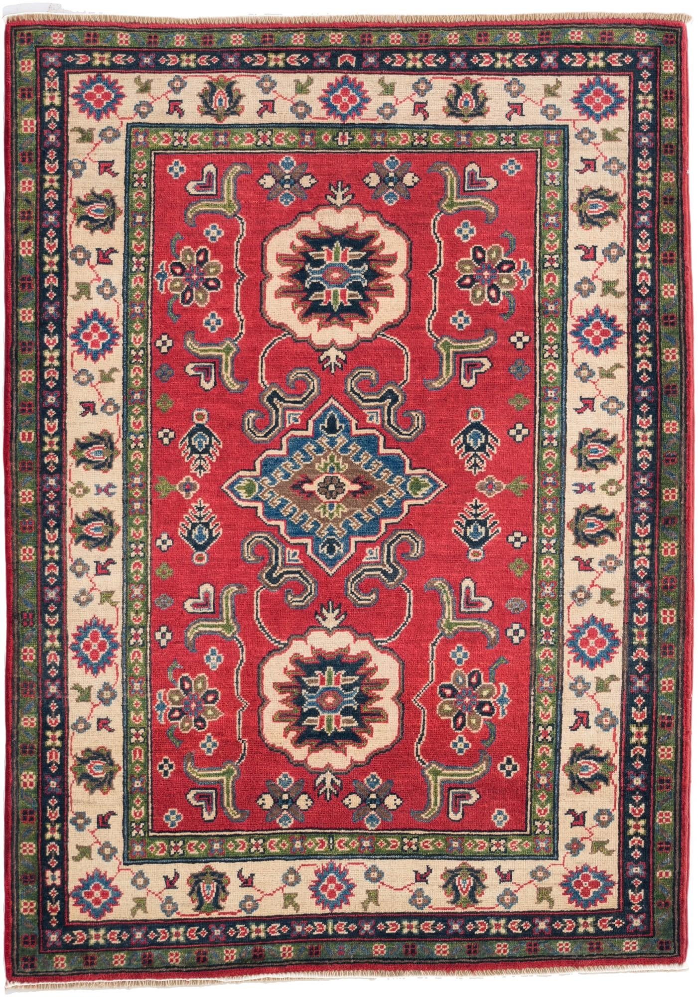 4' 2 x 6' Hand Knotted Kazak Rug