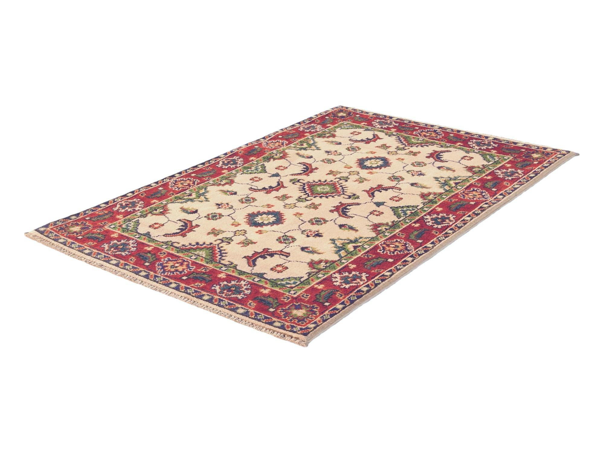 2' 9 x 4' 3 Hand Knotted Kazak Rug