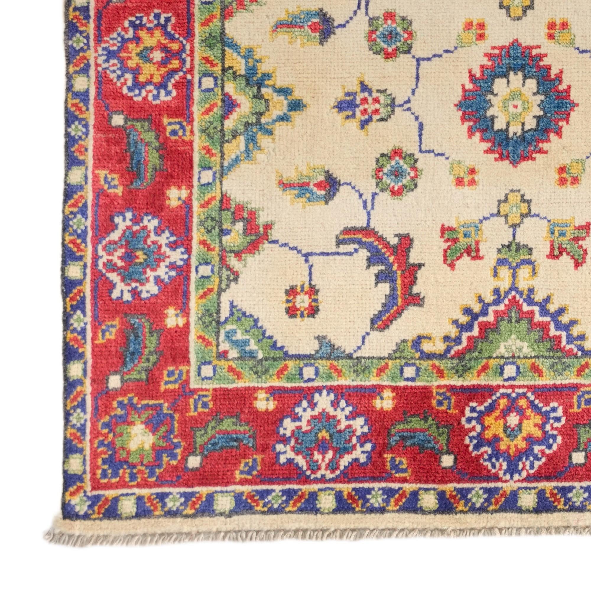 2' 9 x 4' 3 Hand Knotted Kazak Rug