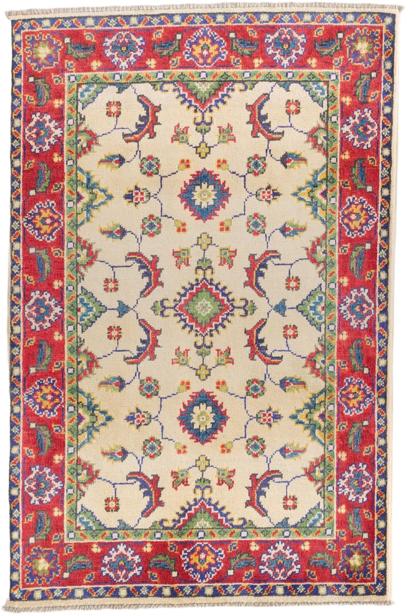 2' 9 x 4' 3 Hand Knotted Kazak Rug