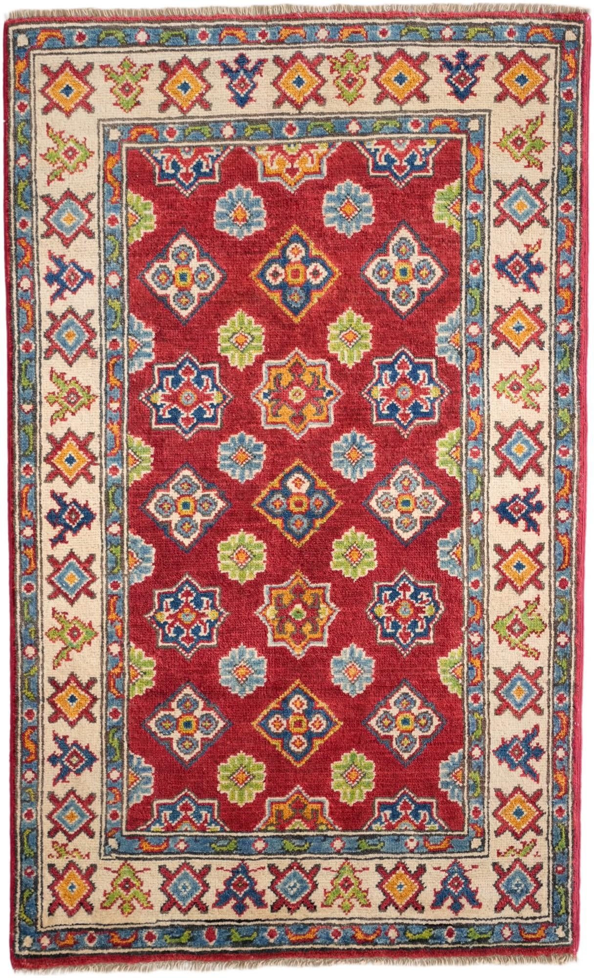 2' 7 x 4' 4 Hand Knotted Kazak Rug
