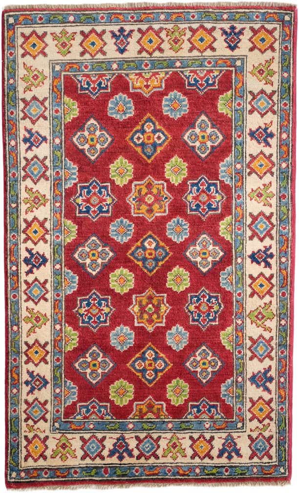 2' 7 x 4' 4 Hand Knotted Kazak Rug