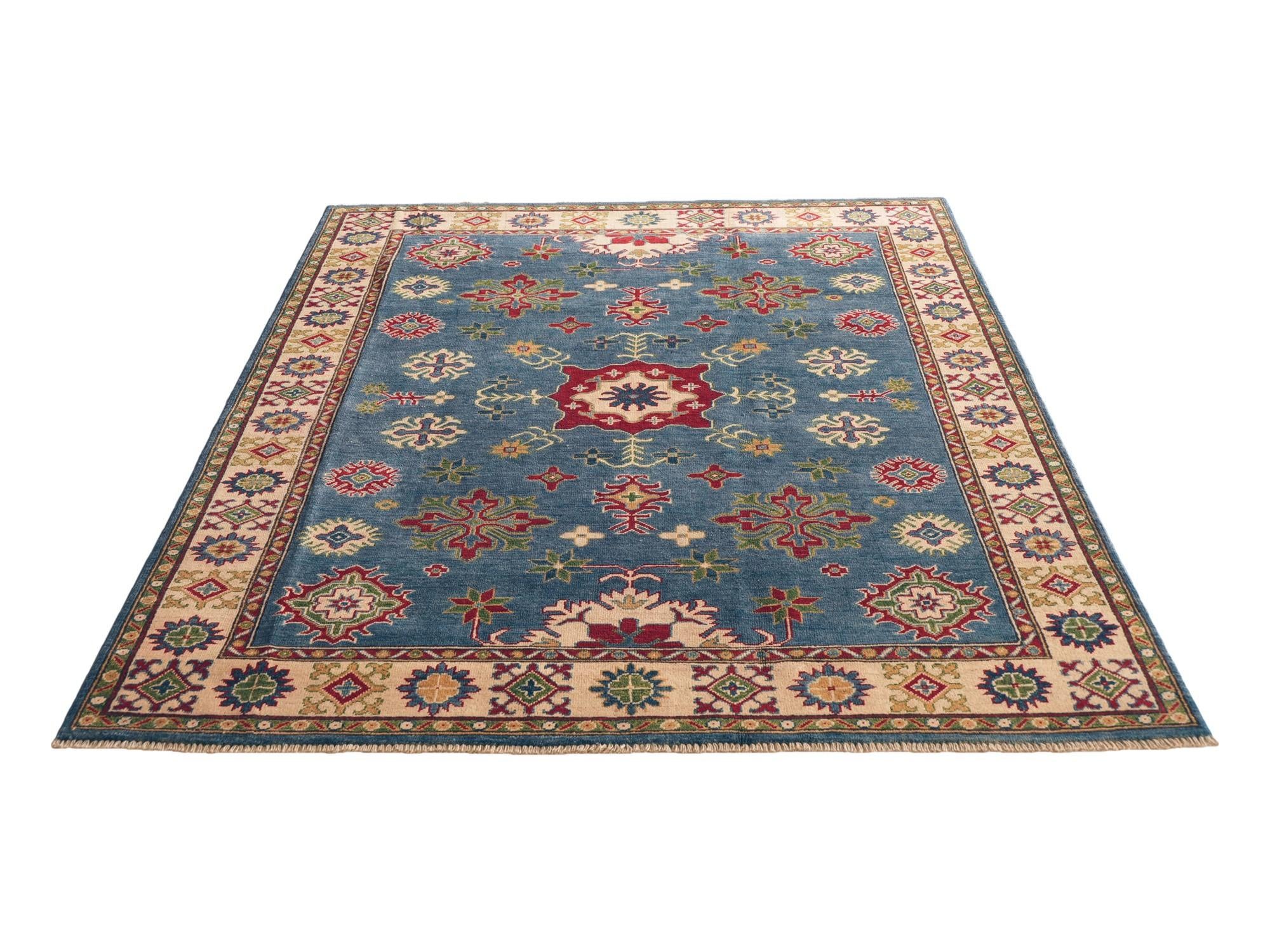Detail image 5 of 11: 5' 9 x 7' 8 Hand Knotted Kazak Rug