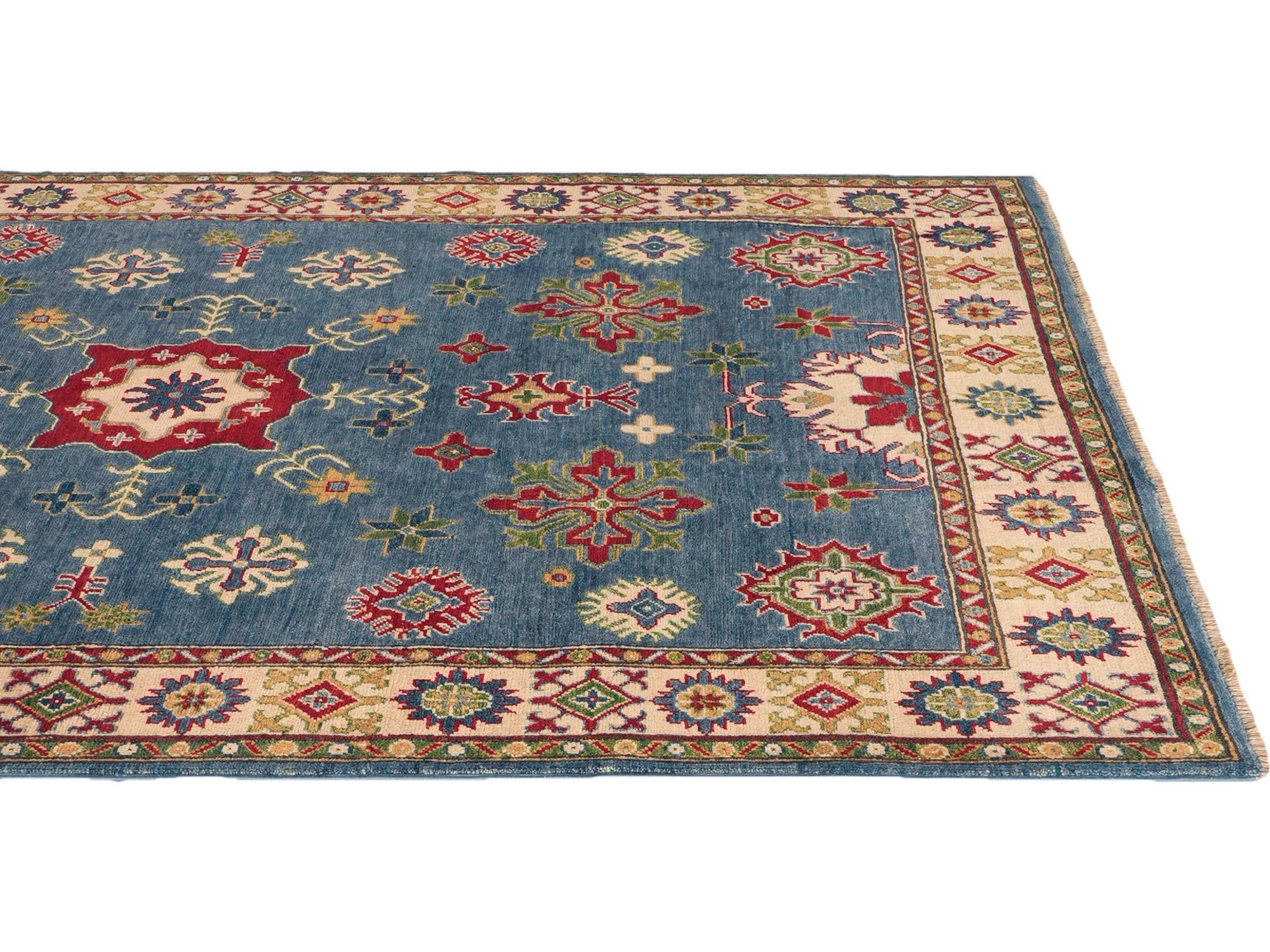 Detail image 6 of 11: 5' 9 x 7' 8 Hand Knotted Kazak Rug