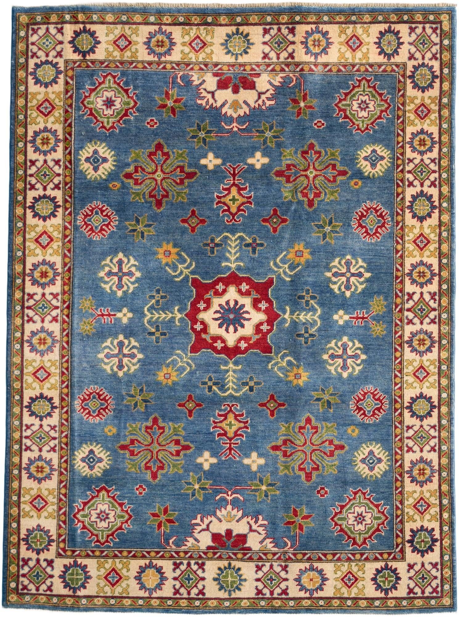 Detail image 2 of 11: 5' 9 x 7' 8 Hand Knotted Kazak Rug