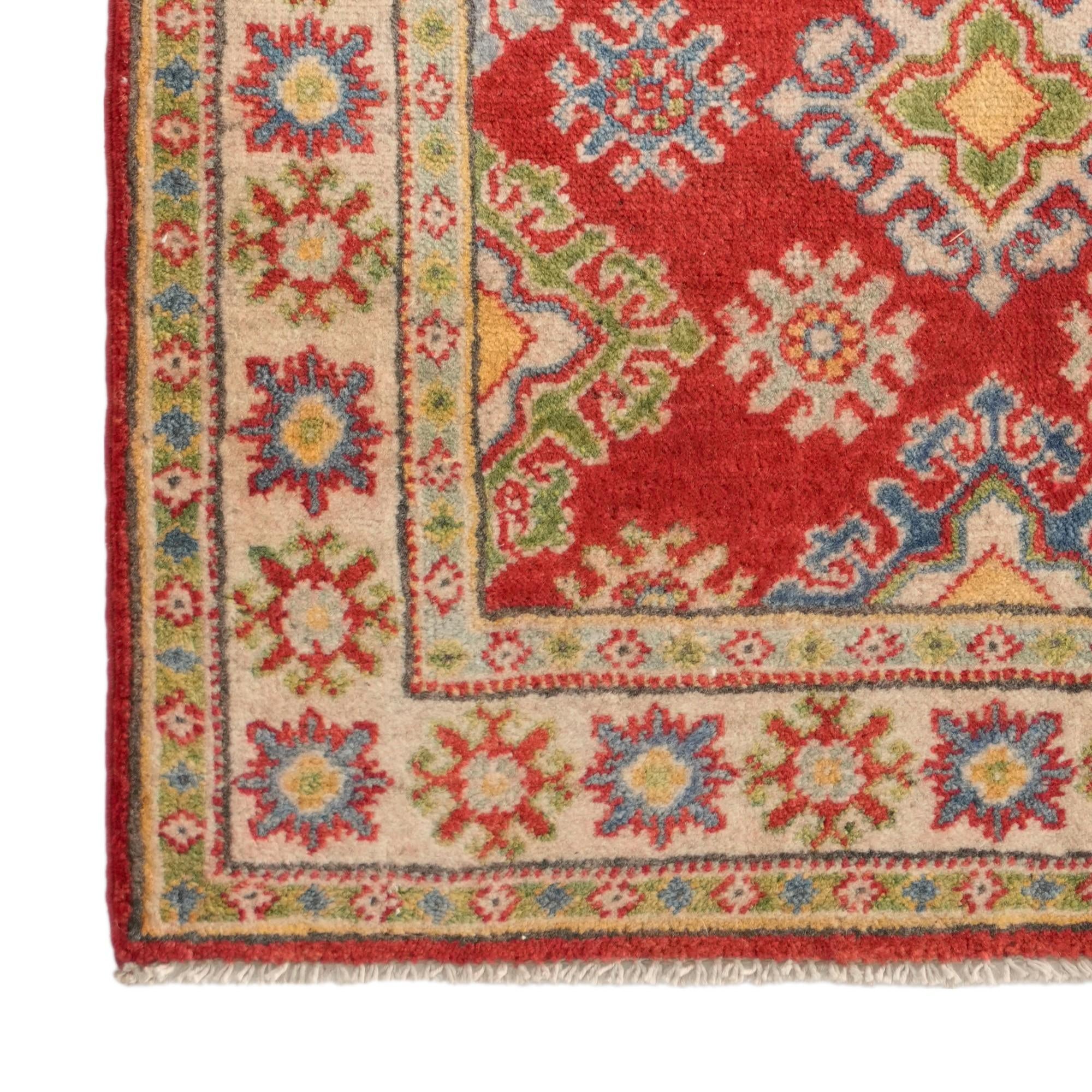 2' 7 x 3' 11 Hand Knotted Kazak Rug