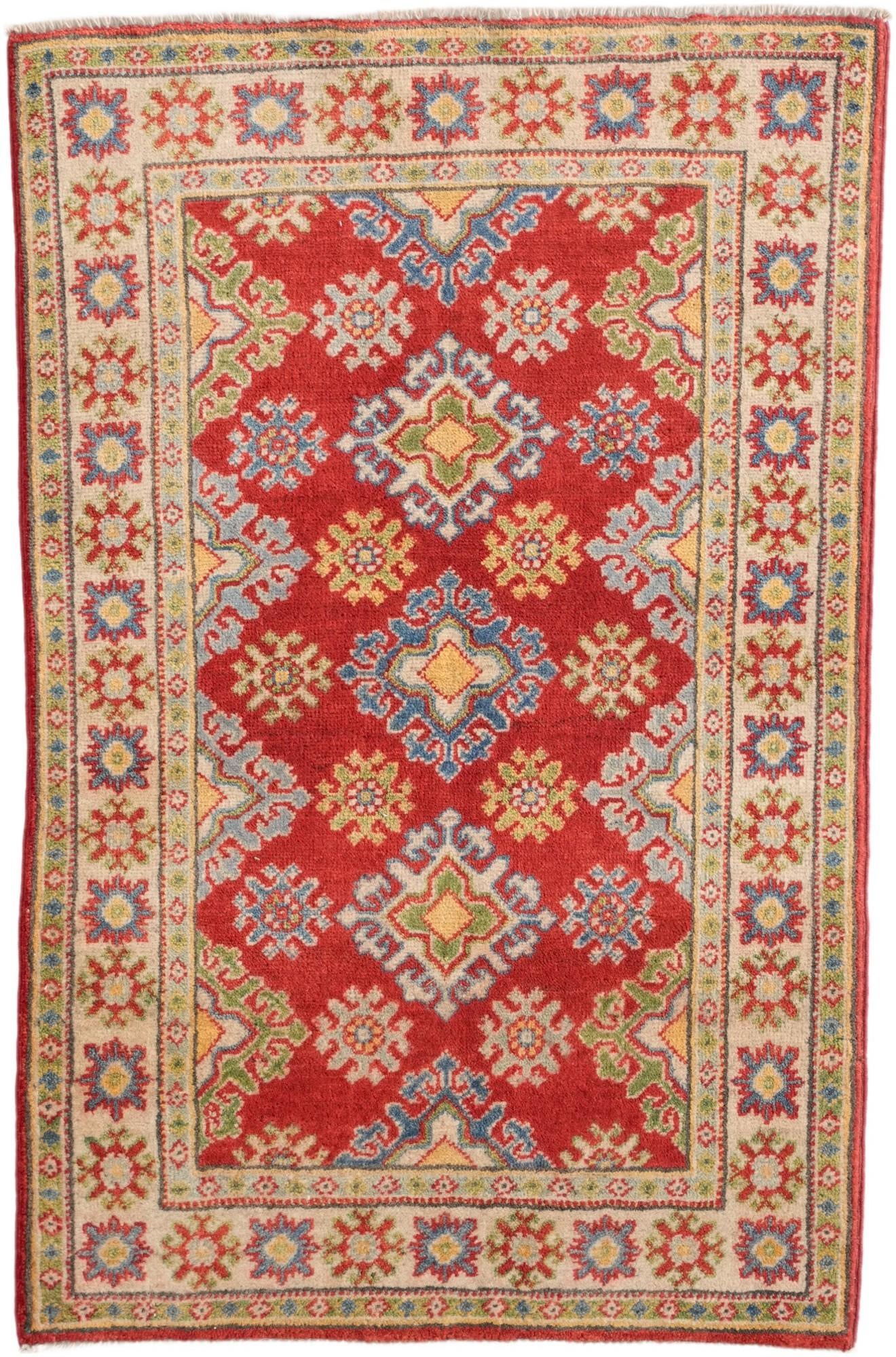 2' 7 x 3' 11 Hand Knotted Kazak Rug