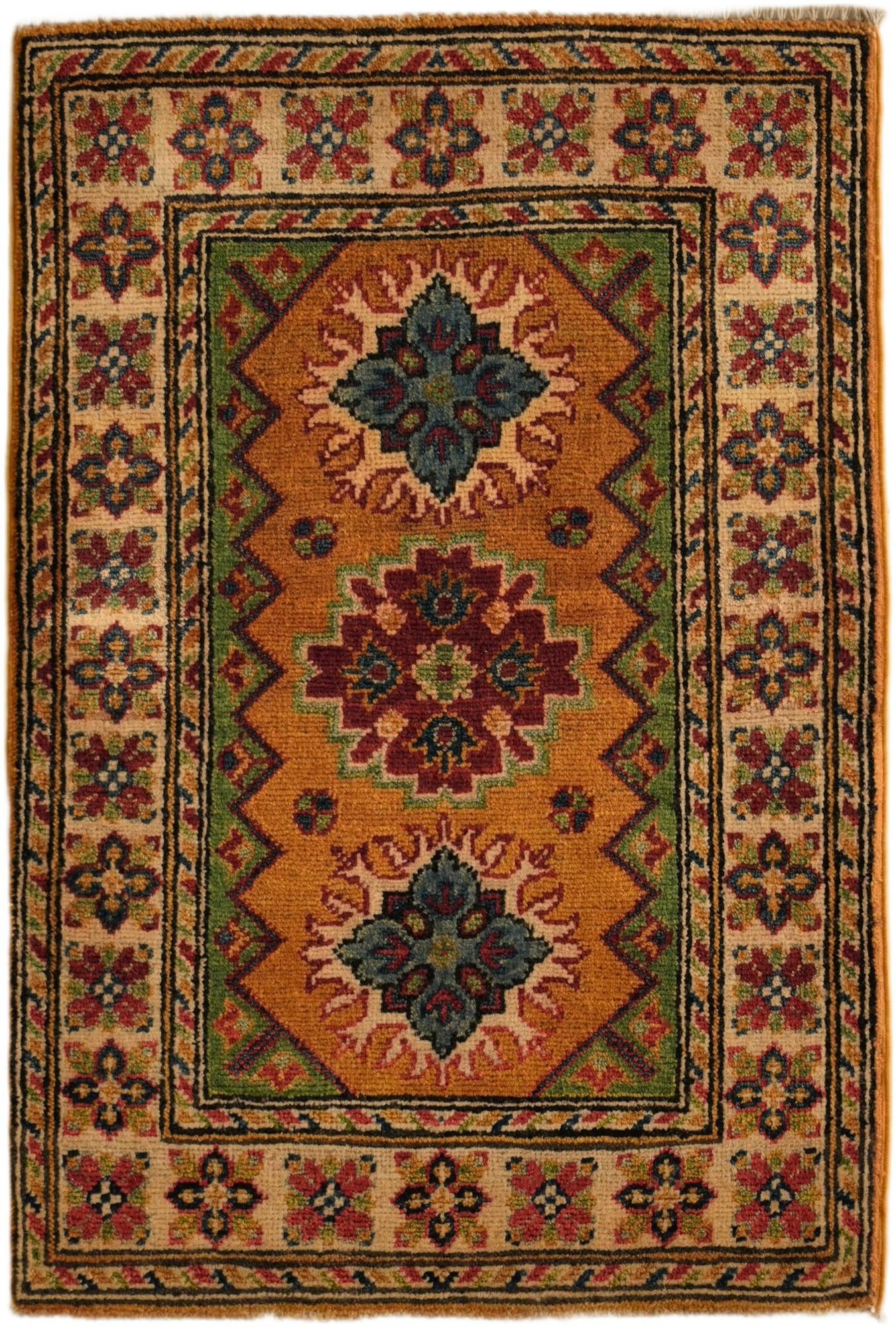 2' x 2' 11 Hand Knotted Kazak Rug