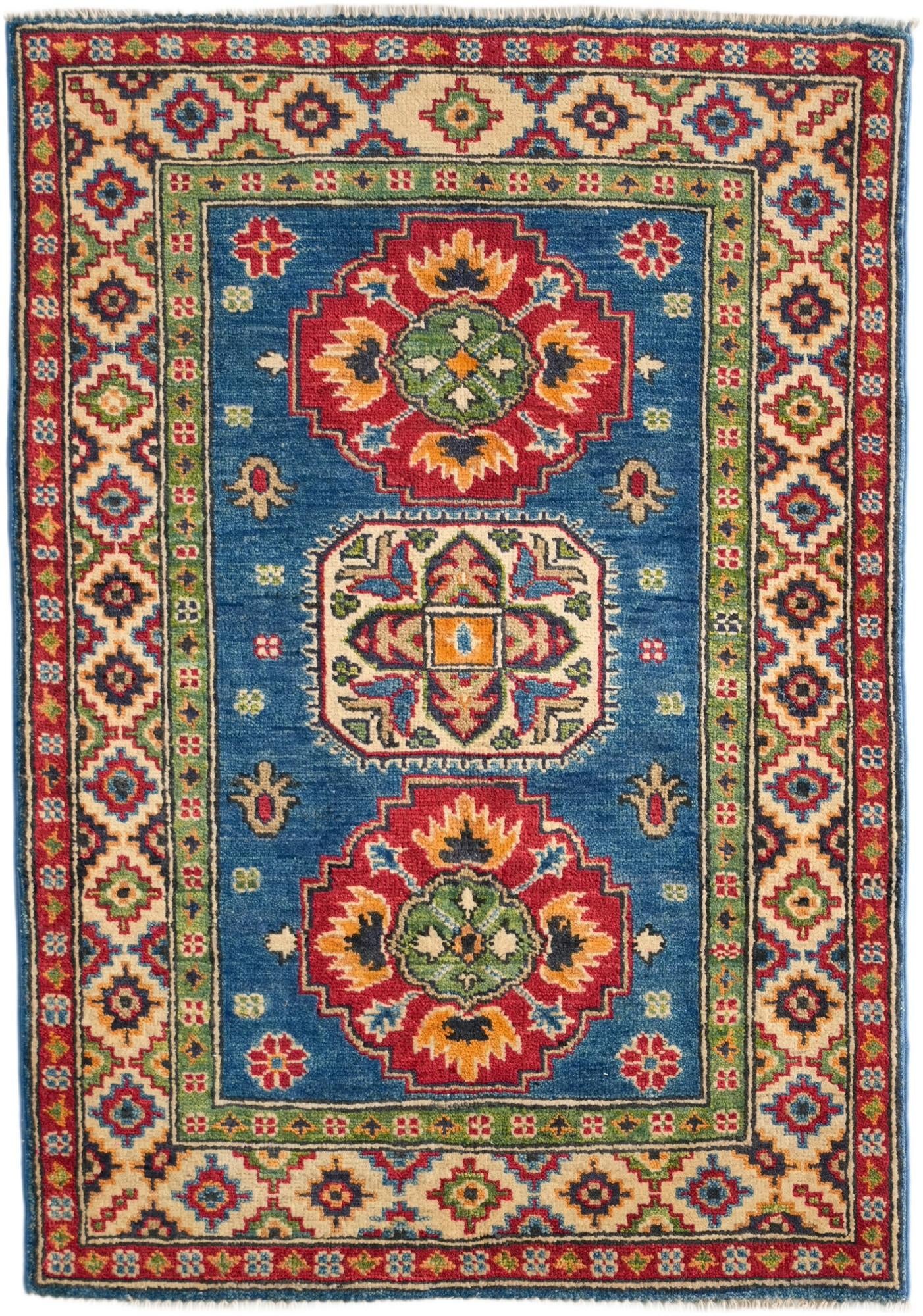 2' 9 x 3' 11 Hand Knotted Kazak Rug