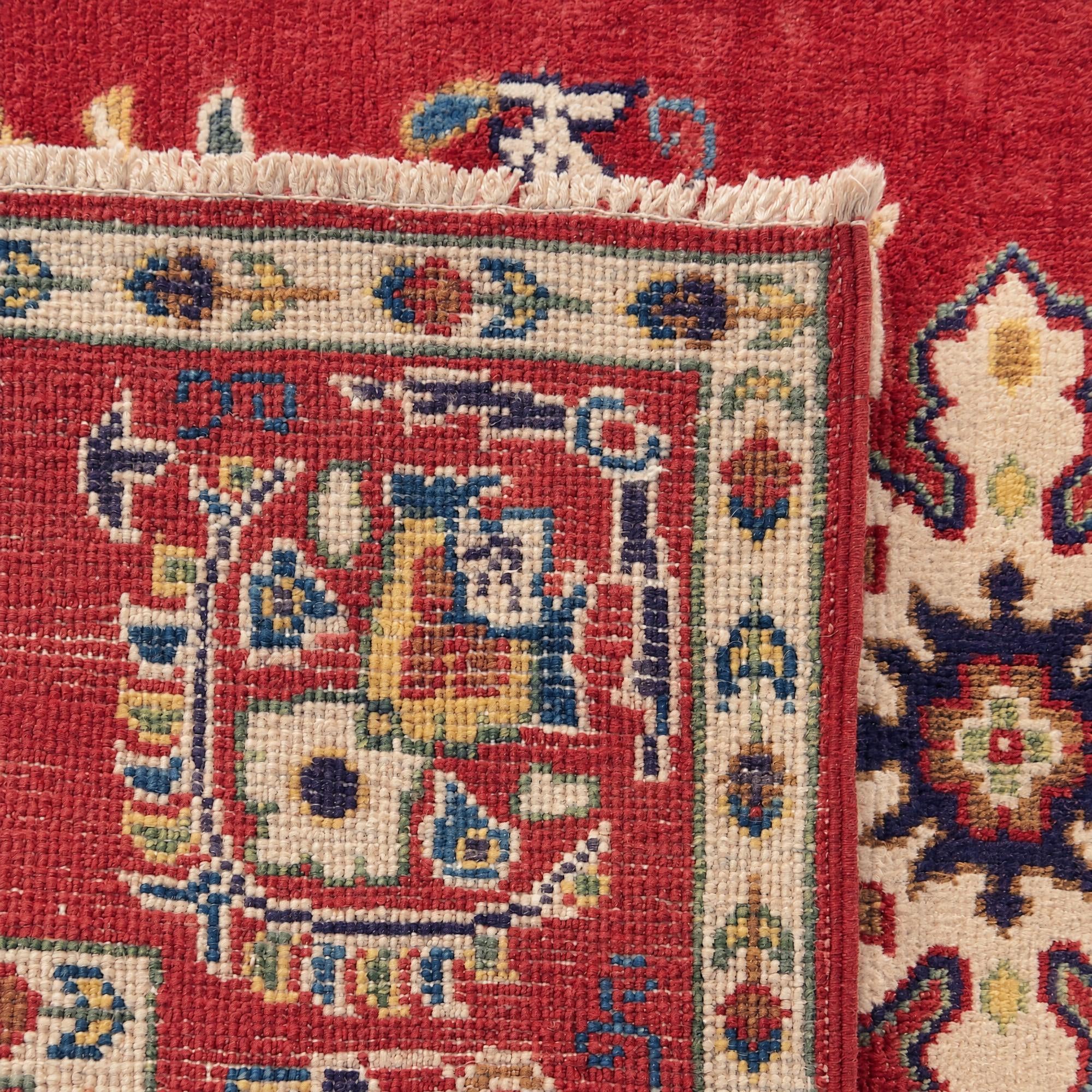 Detail image 12 of 12: 3' 1 x 4' 4 Hand Knotted Kazak Rug