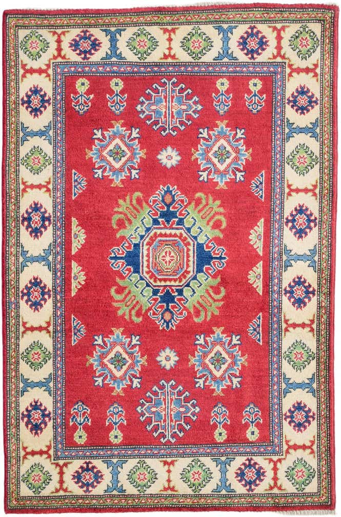 3' 4 x 5' 1 Hand Knotted Kazak Rug