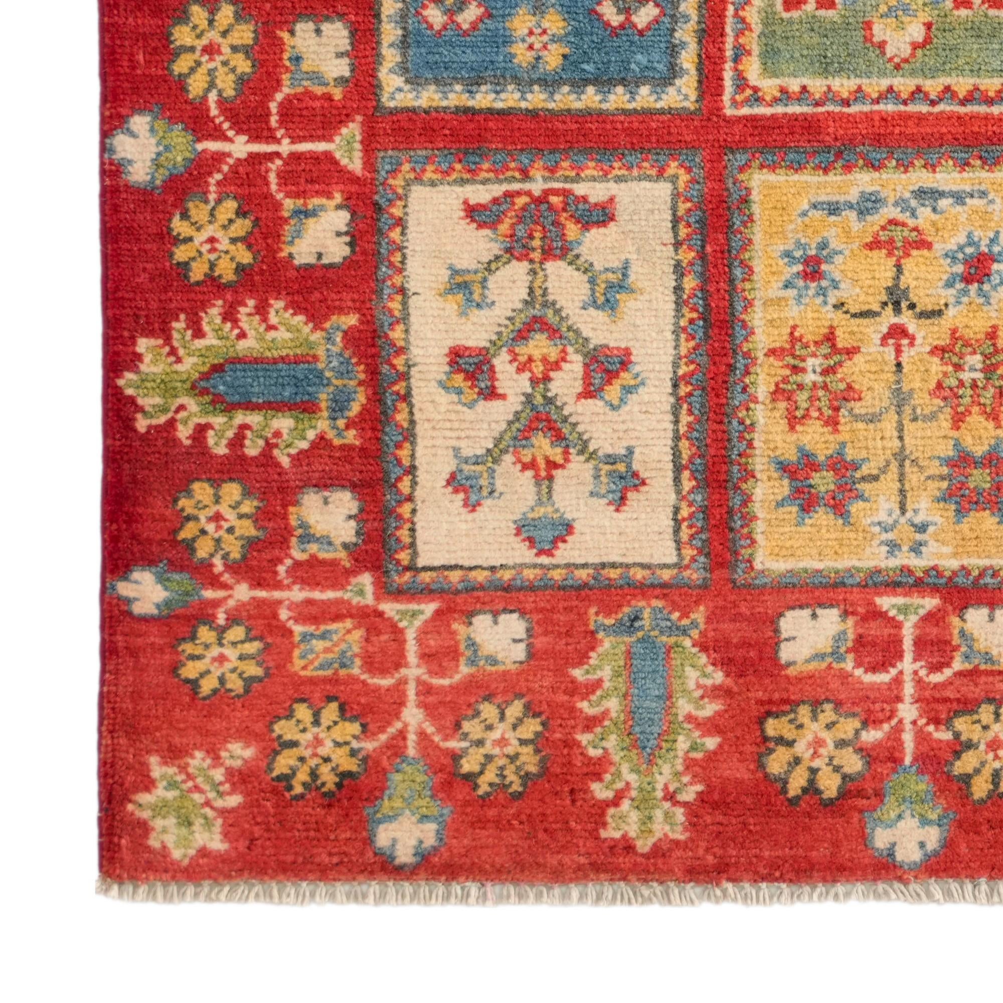 2' 7 x 4' Hand Knotted Kazak Rug