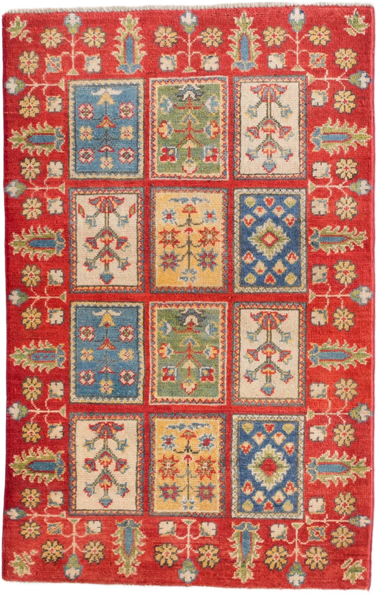 2' 7 x 4' Hand Knotted Kazak Rug