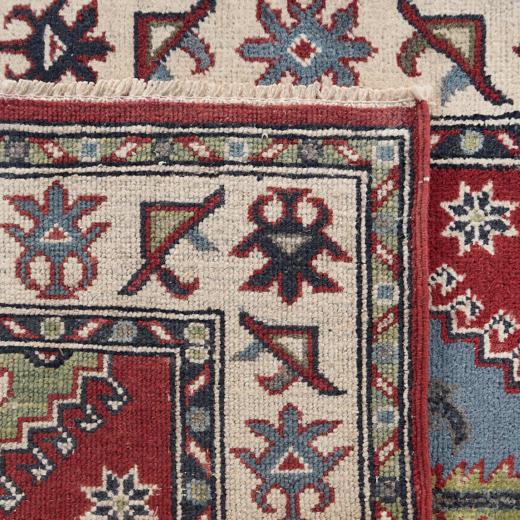 Detail image 12 of 12: 2' 7 x 3' 11 Hand Knotted Kazak Rug